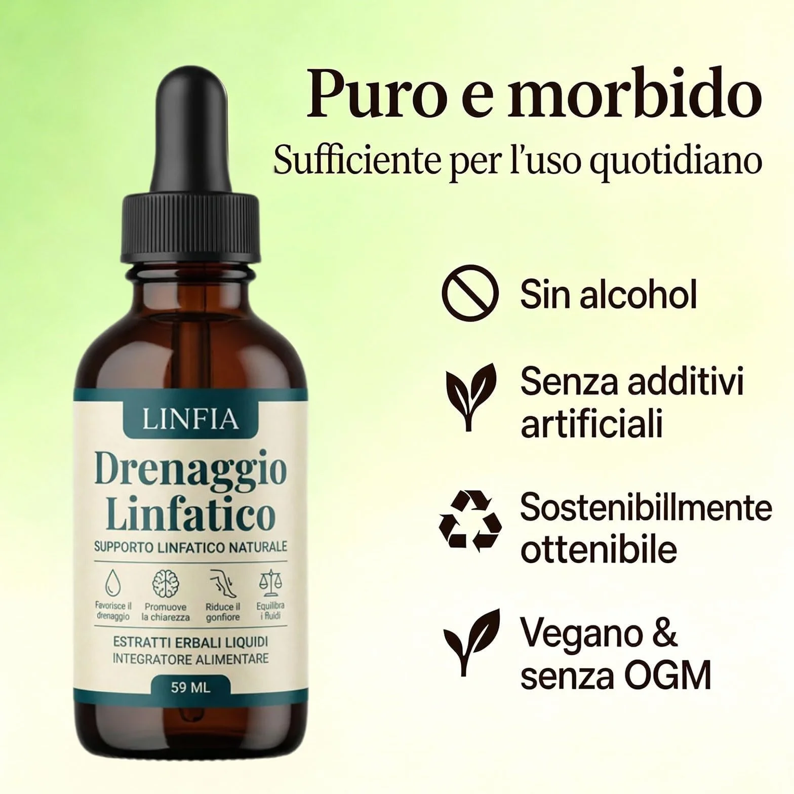 Gocce Drenaggio Linfatico per Donne e Uomini