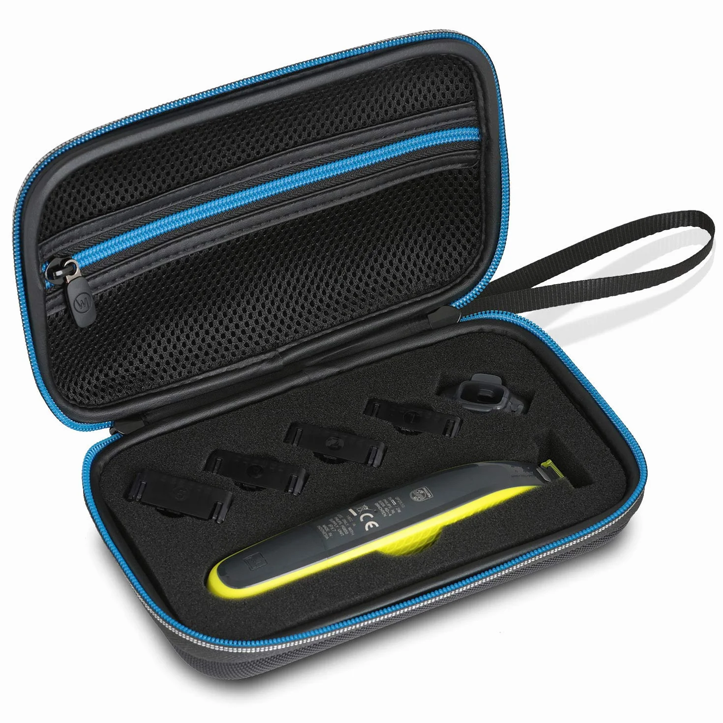 Wicked Chili Astuccio Compatibile con Phillips OneBlade - Custodia Protettiva per rasoi, Accessori e Lame di Ricambio, Trimmer - Borsa Protettiva da Viaggio Compatibile con OneBlade