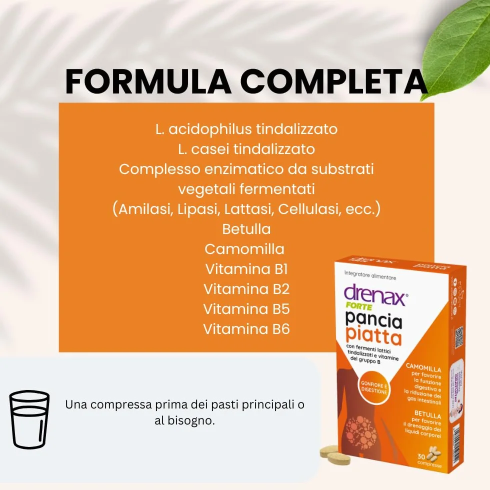 Drenax Forte Pancia Piatta Integratore Alimentare 30 compresse