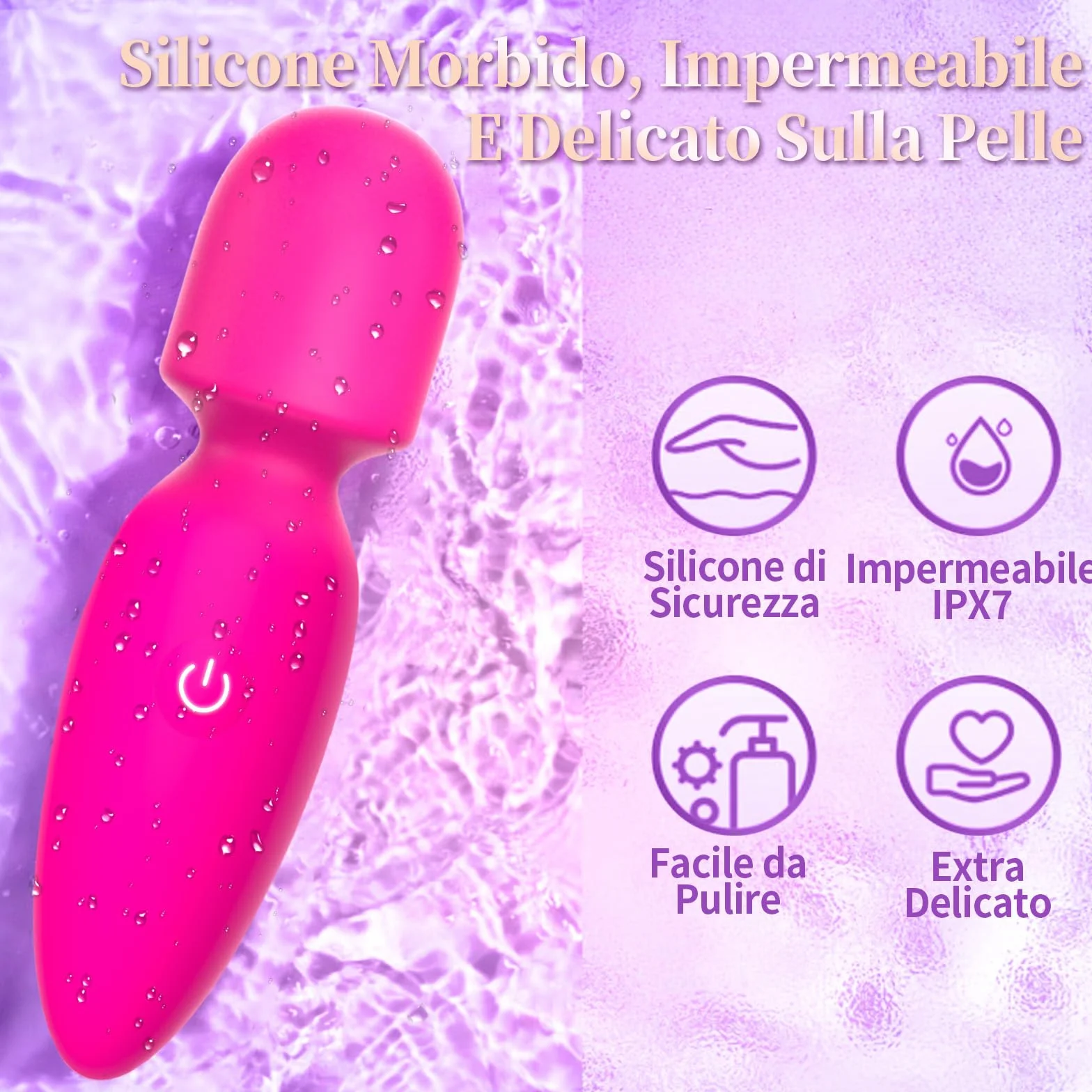 Vibratoreper Donna Professionale Piccolo Vibratoriper Donne 8 modalità Vibratore Sexytoysys Donna Coppia Succhia Clitoride per Donna Mini Vibrator Vibratori Sex Toys Sessuali per Donna (Rosa)