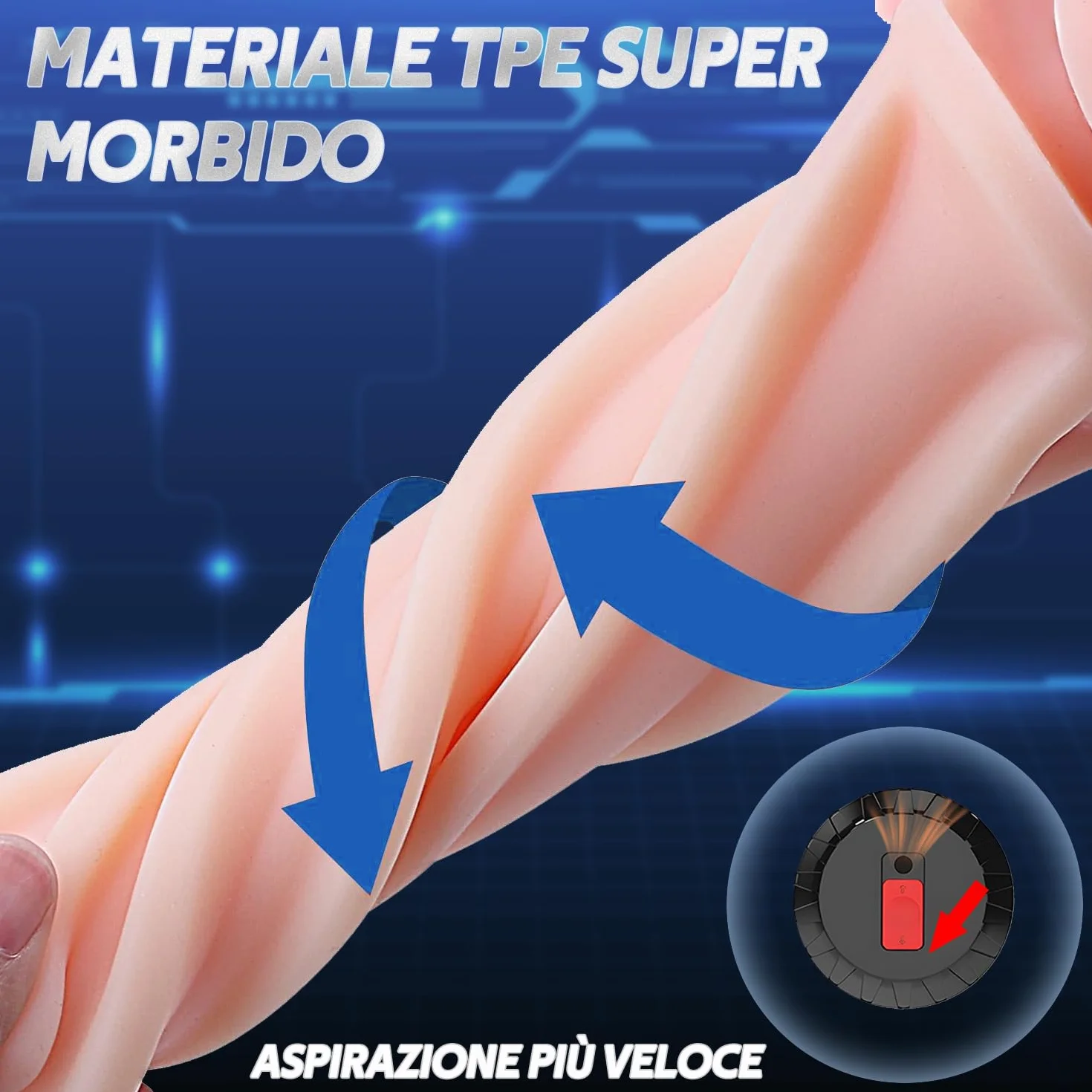 Masturvatore Per Uomo Realistico con Aspirazione Sex Toys Masturbtore Per Pene Sexytoysys Coppia Masturbatore Masturbatori Uomo Per Uomini Masturbazione Maschile Sexyshop Per Lui e Lei