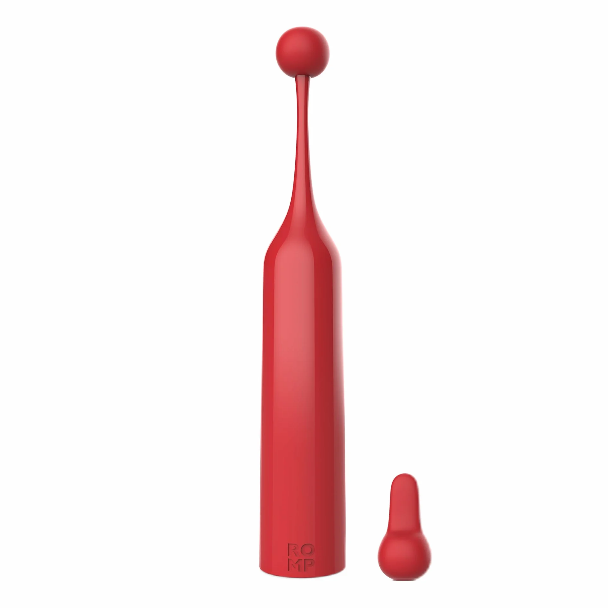 ROMP Pop Vibratore ad Alta Frequenza | Stimolatore Clitorideo | Per Donne con 3 Modelli di Vibrazione | Giocattolo Sessuale Portatile per Adulti | Ricaricabile e Impermeabile | Rosso