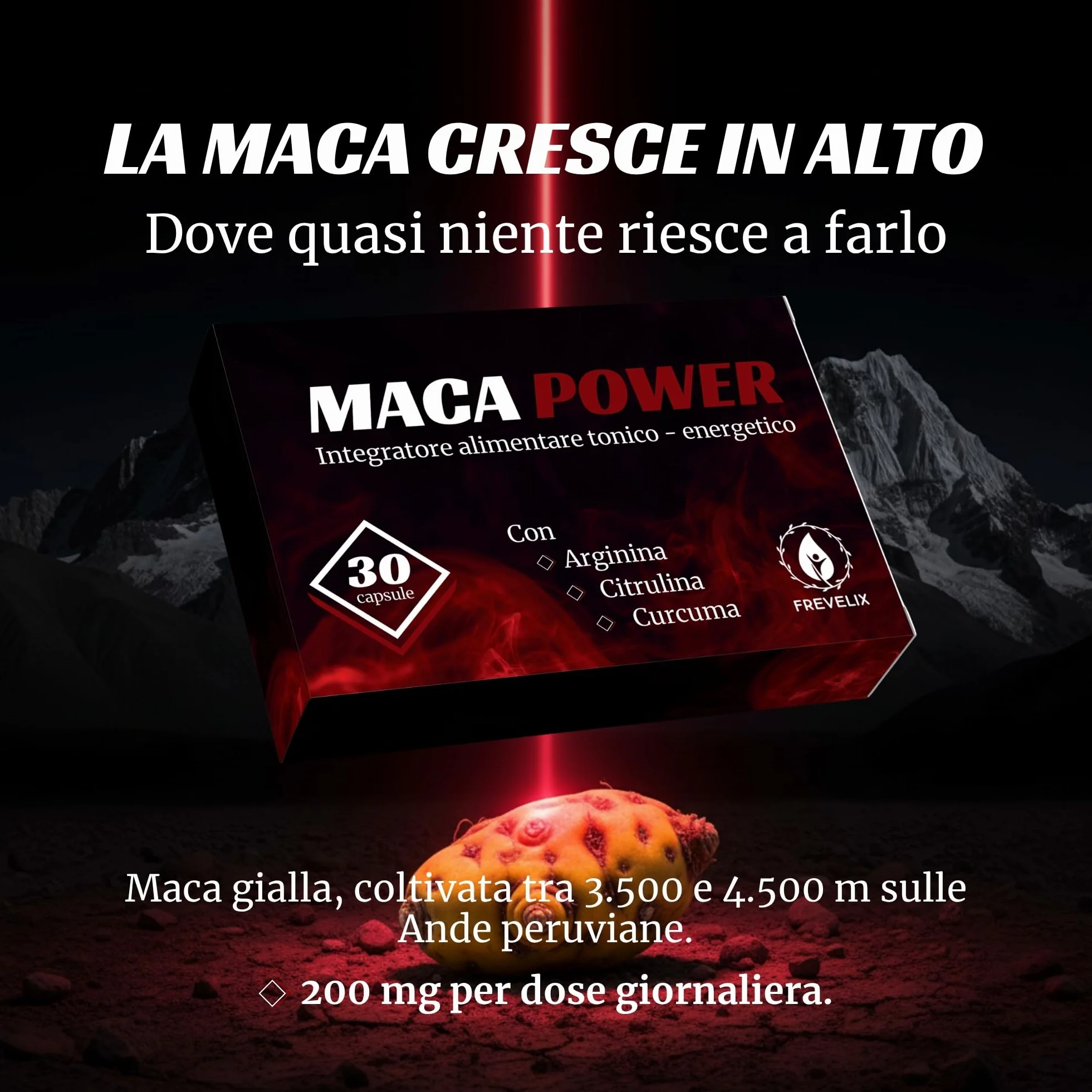 Integratori Sessuali per Uomo 30 Capsule - Complex Originale con Maca Peruviana, L Arginina, L Citrullina e Curcuma