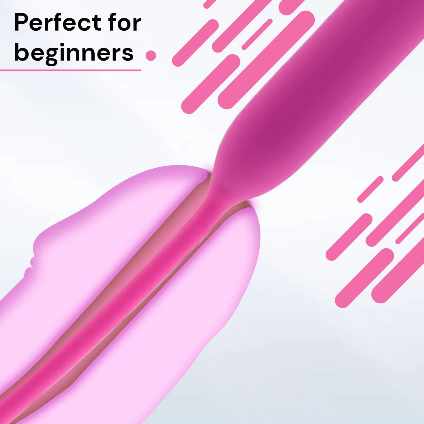 Sonda uretrale maschile in silicone 46cm ⌀0,51cm vibrante per giochi erotici