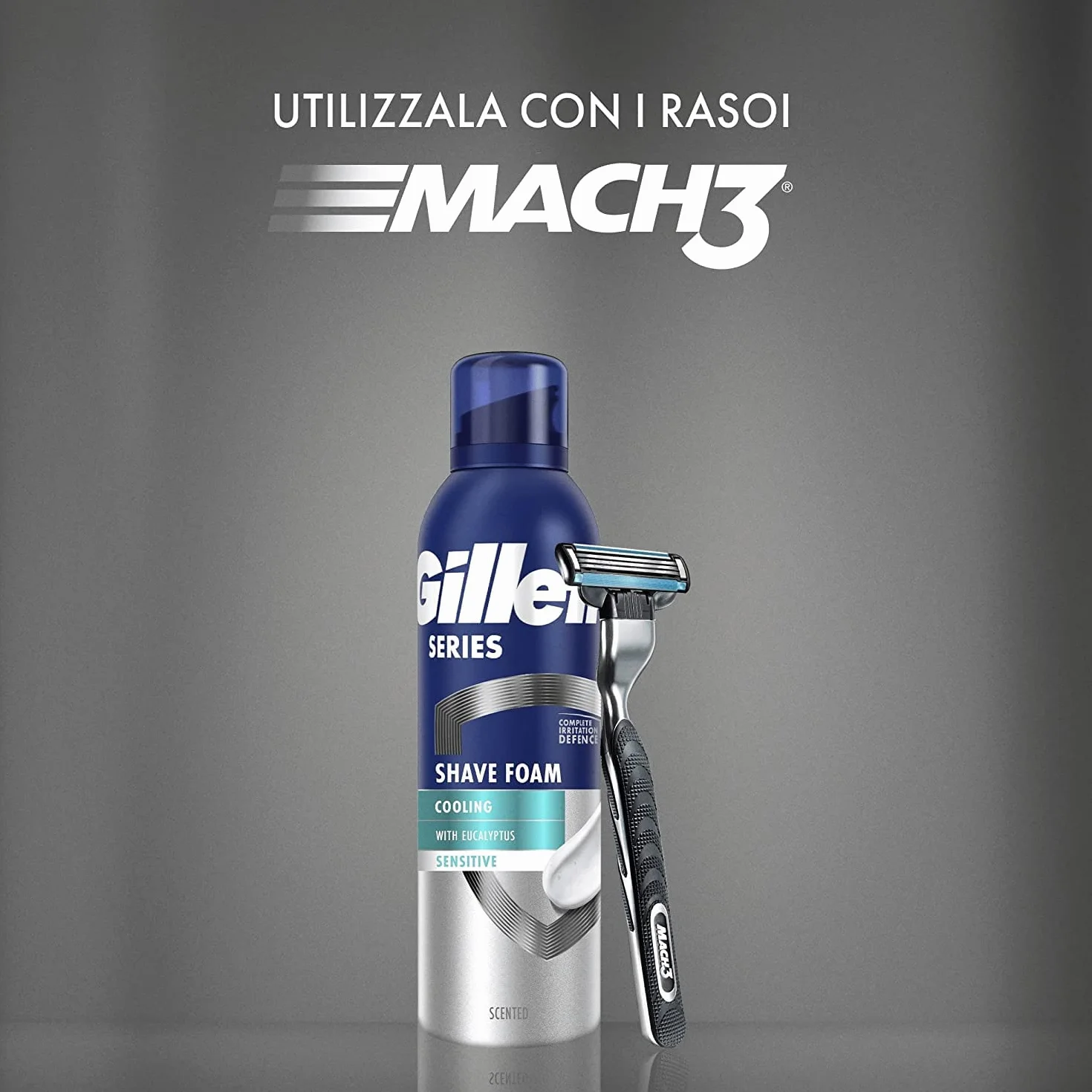 Gillette Series Schiuma da Barba Rinfrescante Eucalipto 250ml X6
