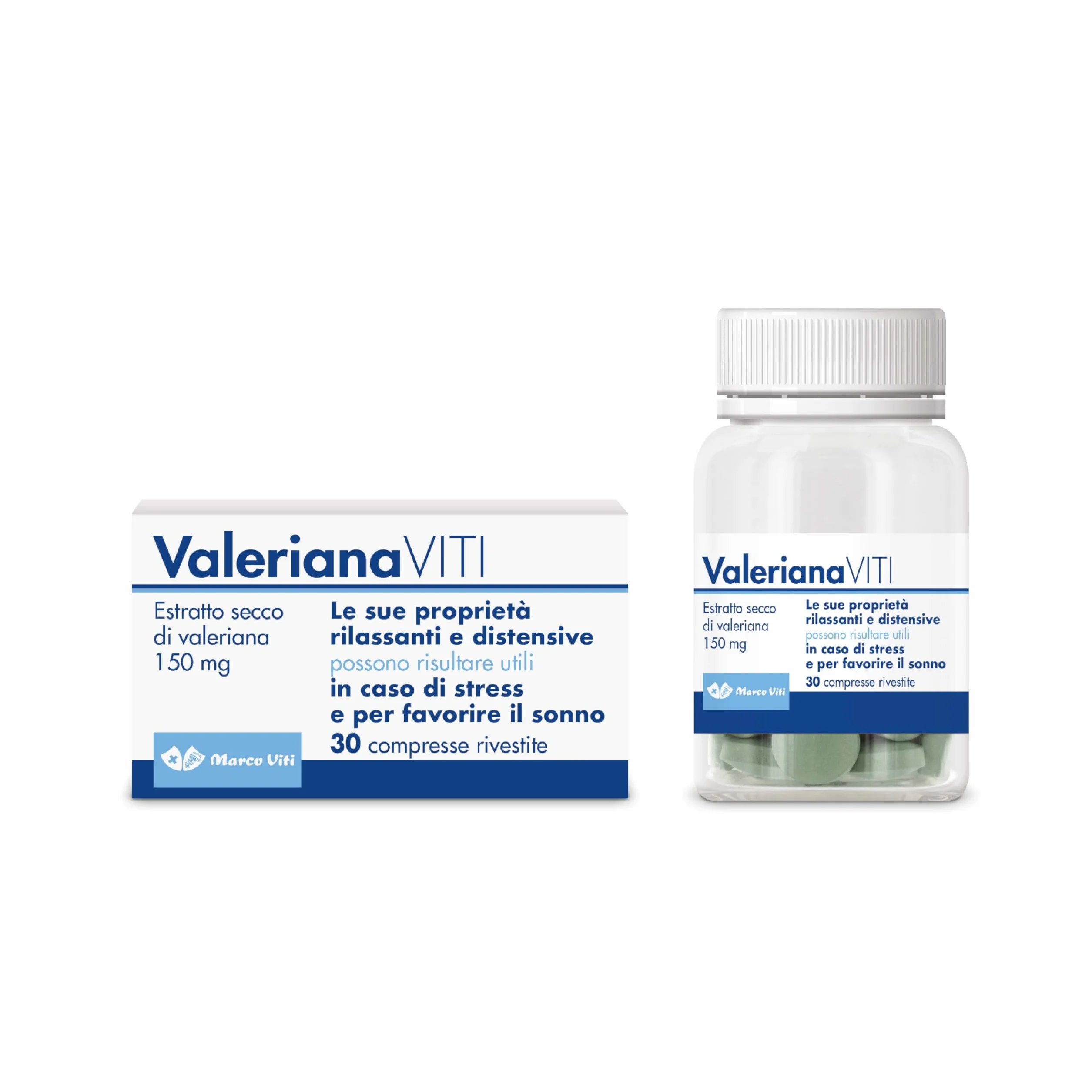 Valeriana Viti Integratore Rilassante 30 Compresse Senza Glutine e Lattosio