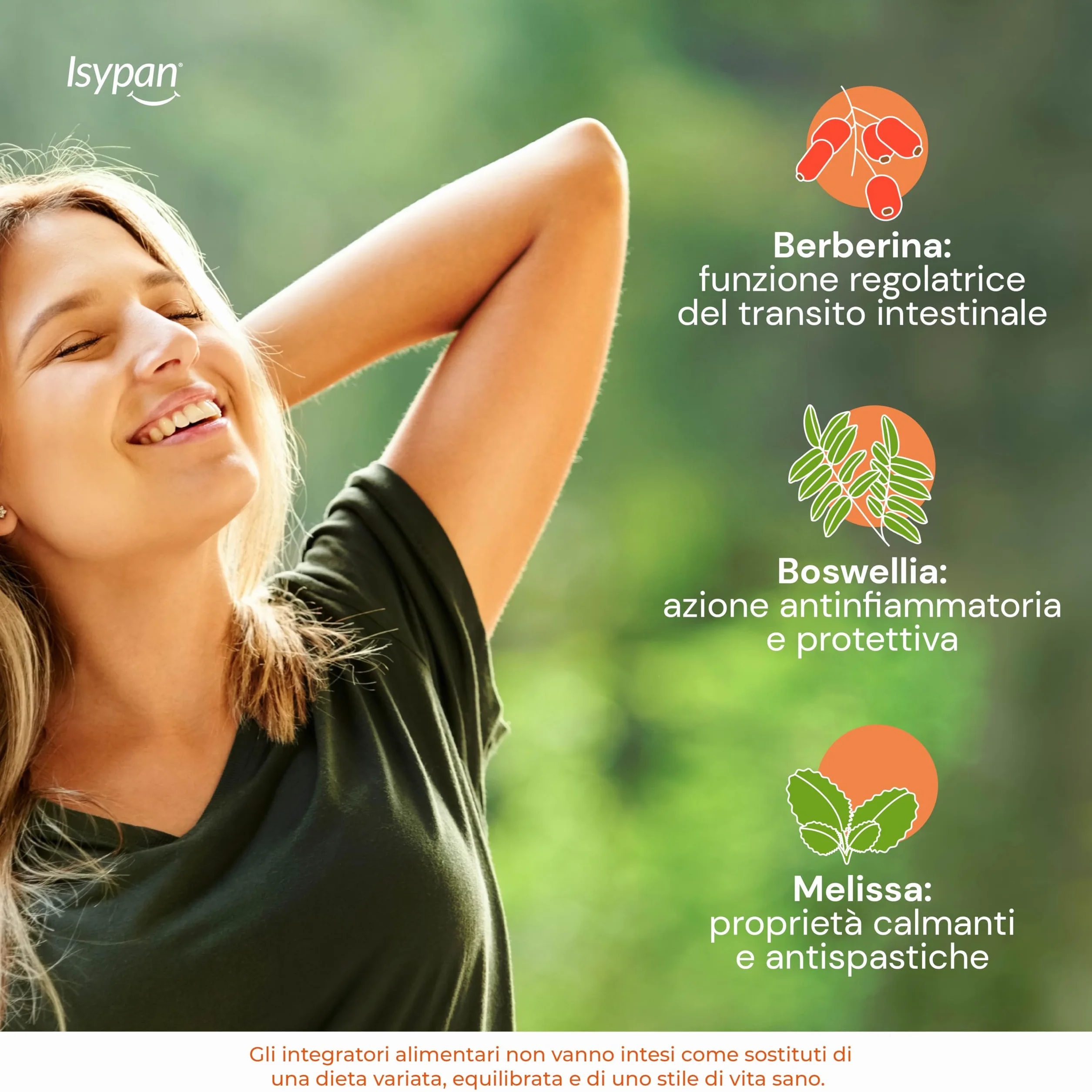 Isypan IBS Complex 20 Compresse – Integratore per Intestino Irritabile, Con Boswellia, Melissa e GABA, Supporto Digestione, Gonfiore e Benessere Intestinale