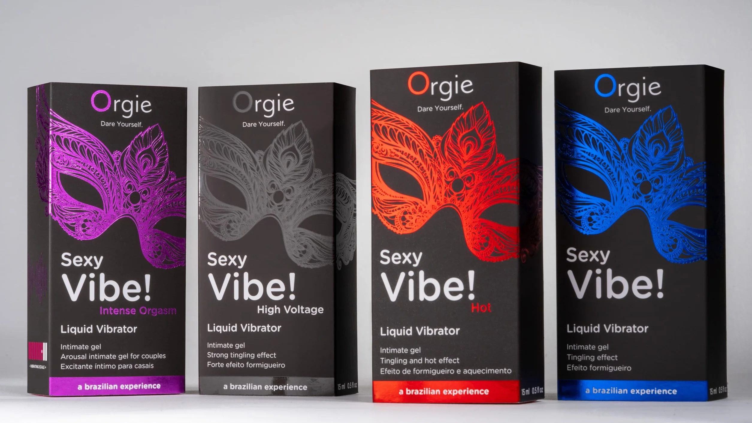 Orgie Sexy Vibe Hot Kissable Arousal Gel - Effetto formicolio e riscaldamento al gusto di fragola - 15 ml