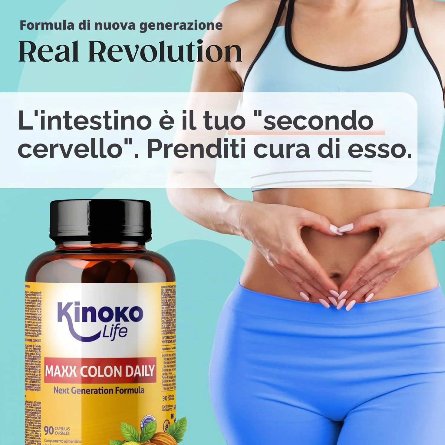 MaXX COLON DAILY – Lassativo Naturale e Sollievo dalla Stitichezza | Triphala + Psyllium (Fibre Prebiotiche) | Regolarità, Transito Intestinale e Riduzione dei Gas (90 Capsule)
