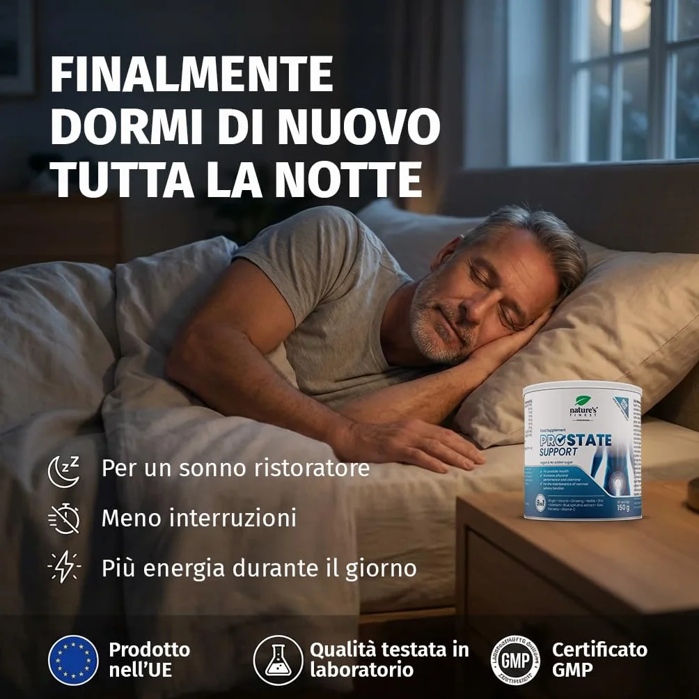 Nature's Finest PROstate Support Saw Palmetto Serenoa Repens Integratore Prostata Formula Naturale Varuna Ortica Ginseng Zinco Alta Bio-Disponibilità 150g