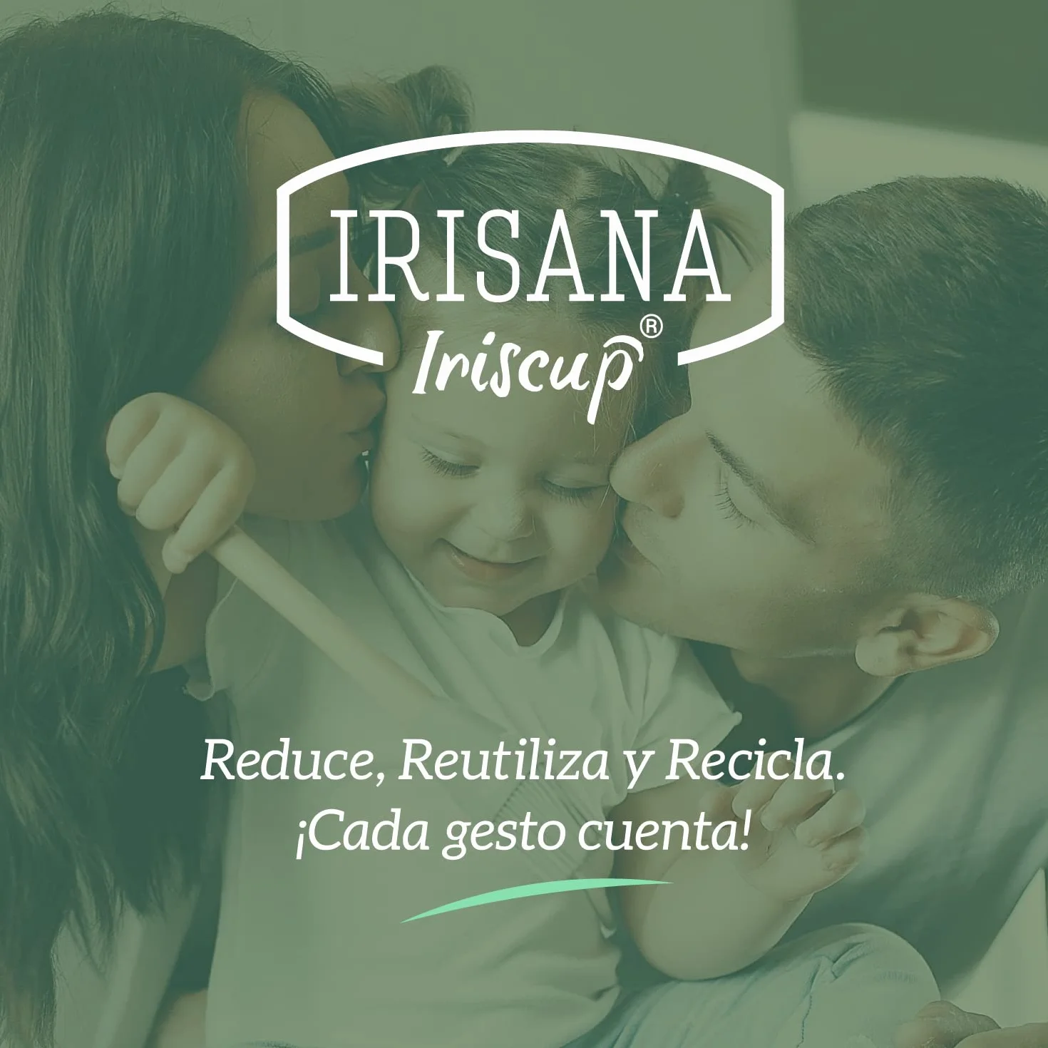 Irisana - Coppetta Mestruale - Confezione da 2 Unità - Taglia L - Rosa e Trasparente - 9 x 6 x 10 cm - Silicone Chirurgico - Compatibile con IUD - Modello Iriscup