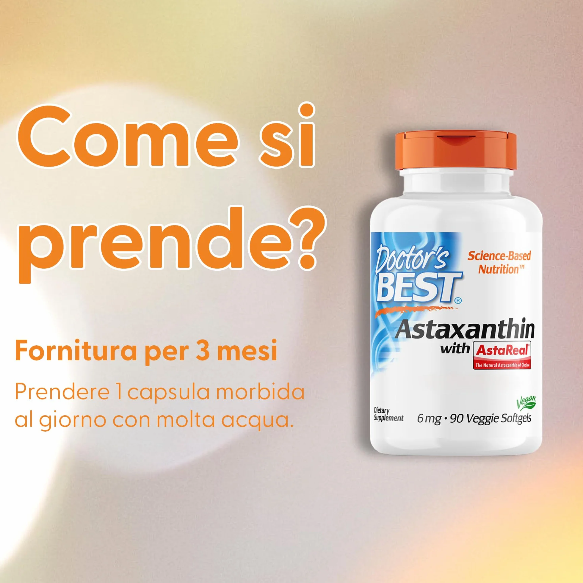 Doctor's Best Astaxanthin with AstaReal 6 mg 90 Capsule
