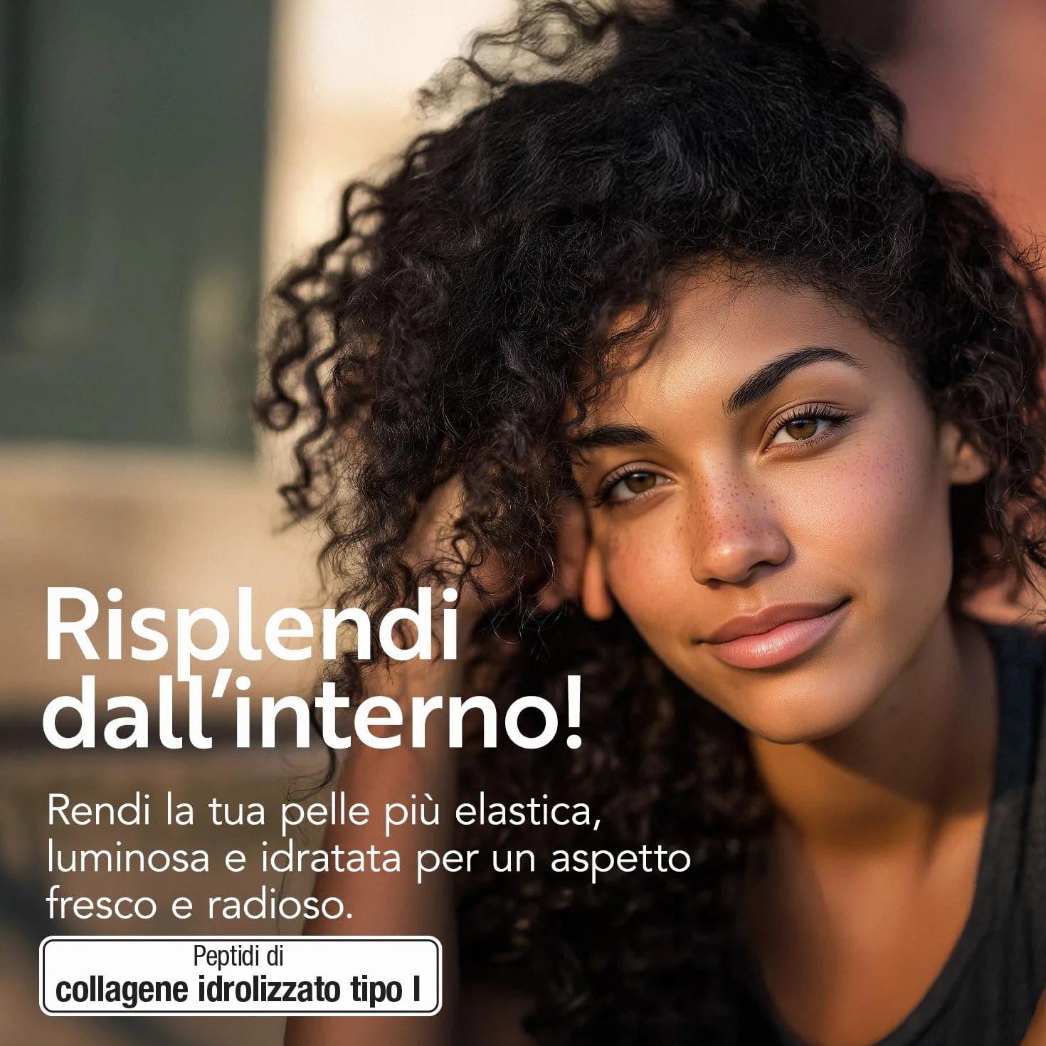 Peptidi di Collagene Idrolizzato Tipo 1 – 330g con Acido Ialuronico e Vitamina C PiùLife – Integratore Collagene Bovino