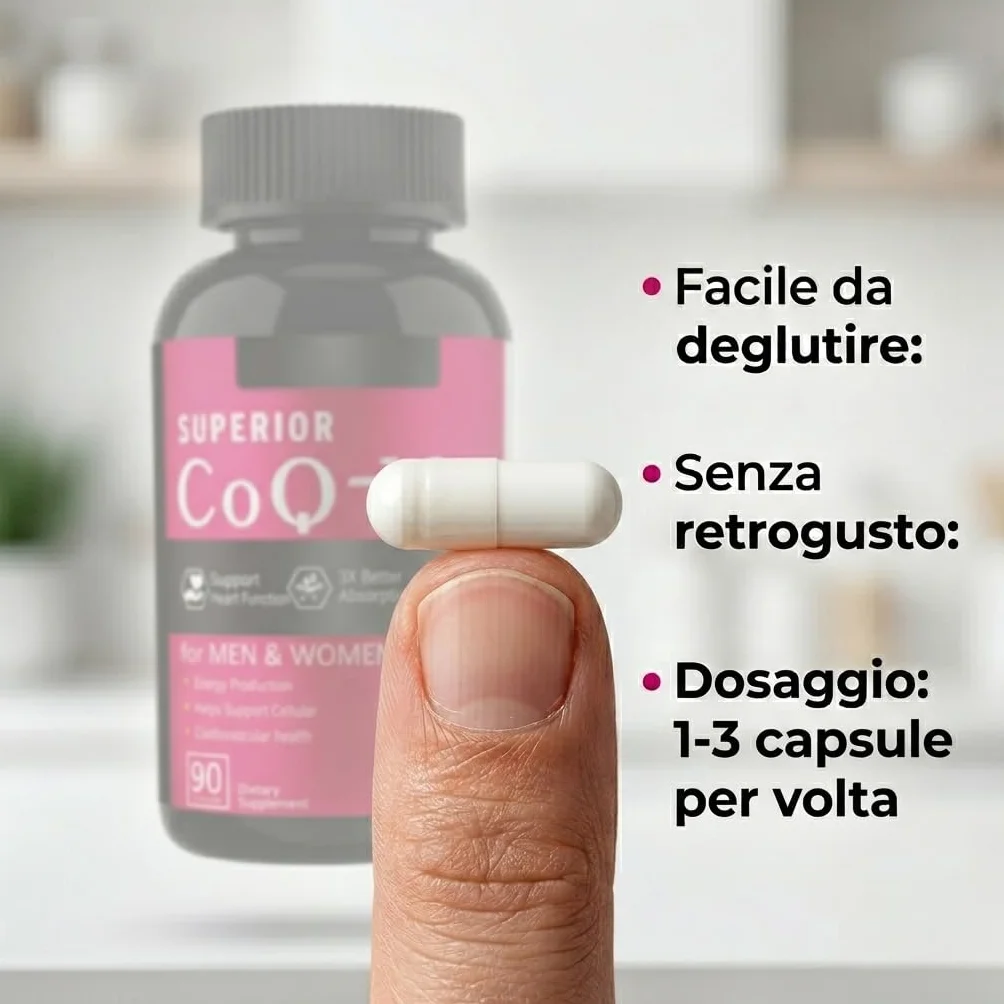 Coenzima Q10 300mg | 90 Capsule Vegane | Alta Assorbibilità