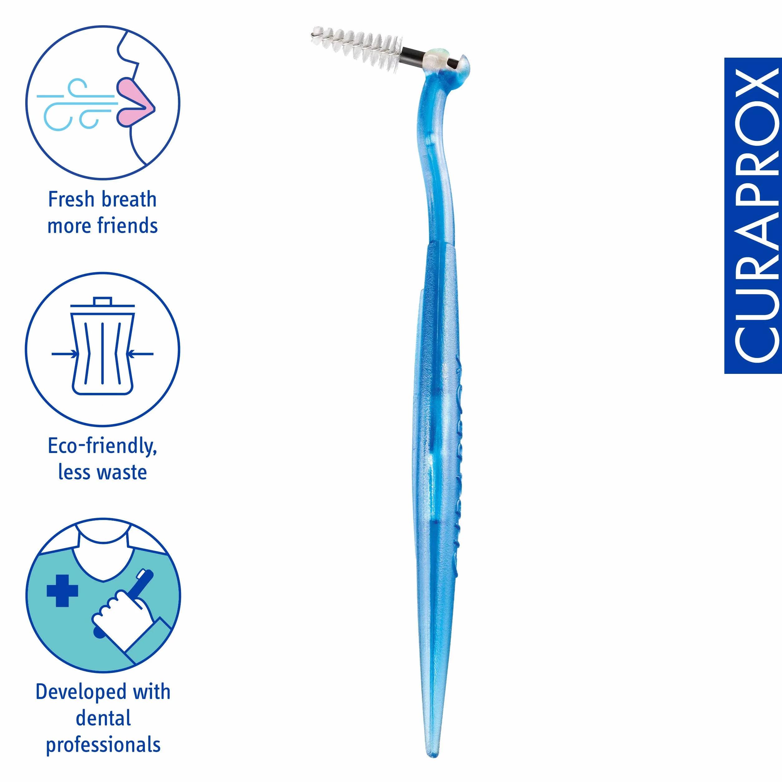 Curaprox Interdental Brush Set CPS 15 Regular Plus-Nero 5 spazzole con supporto UHS 451