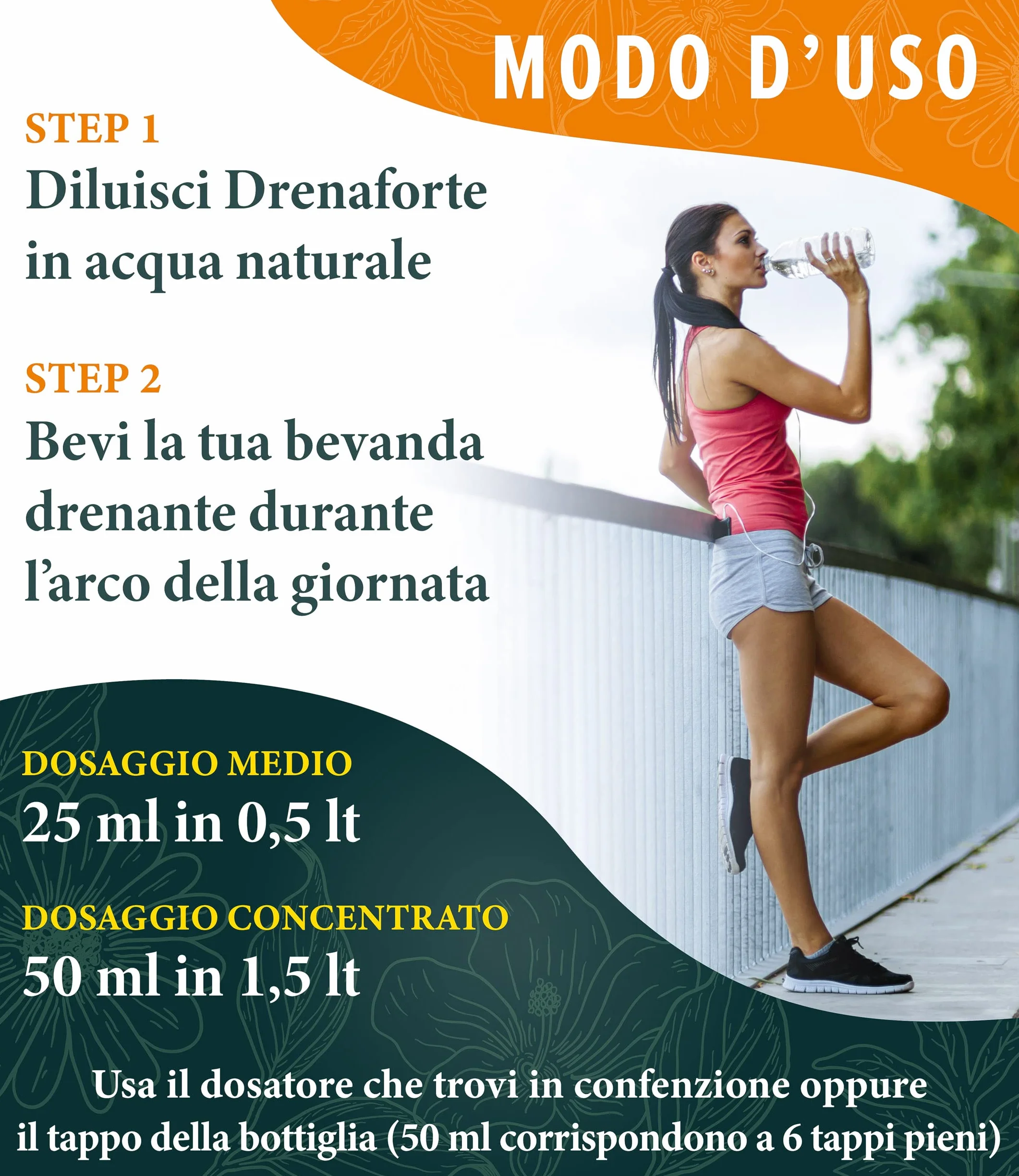 Drenaforte Drenante Forte Concentrato di 6 Estratti Naturali Detox Depurativo Naturale 500 ml