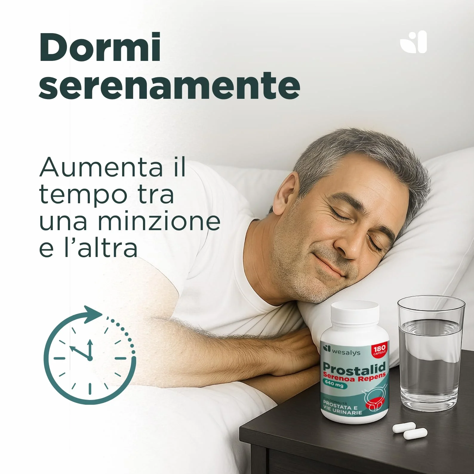 SERENOA REPENS 640MG 180 CAPSULE Saw Palmetto Integratore Prostata con Licopene Pygeum Africanum Zucca Ortica