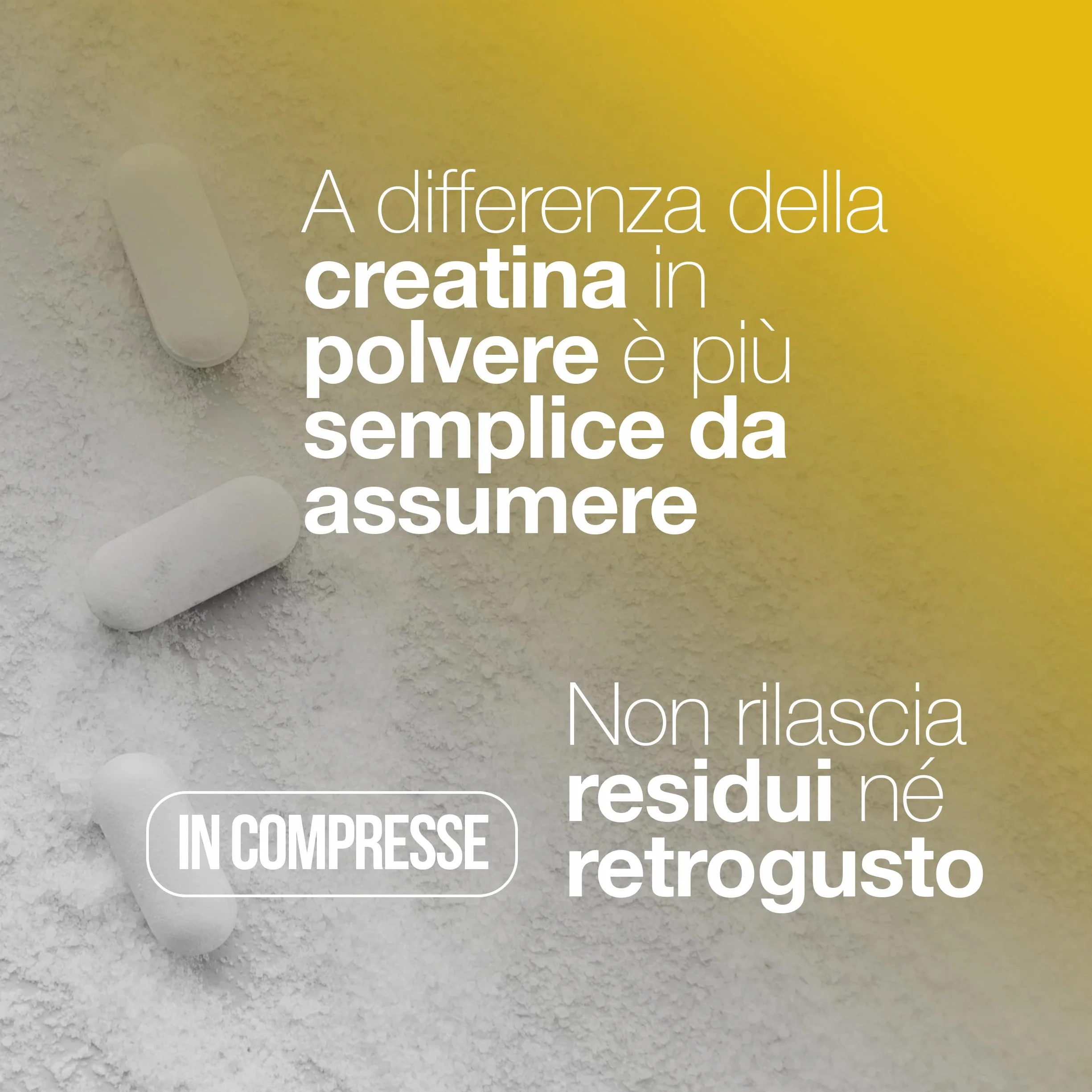 Creatina Monoidrata 120 Compresse 3000mg per dose, Creatine Monohydrate per Massa Muscolare, Pre e Post Workout, Made in Italy, Vegan