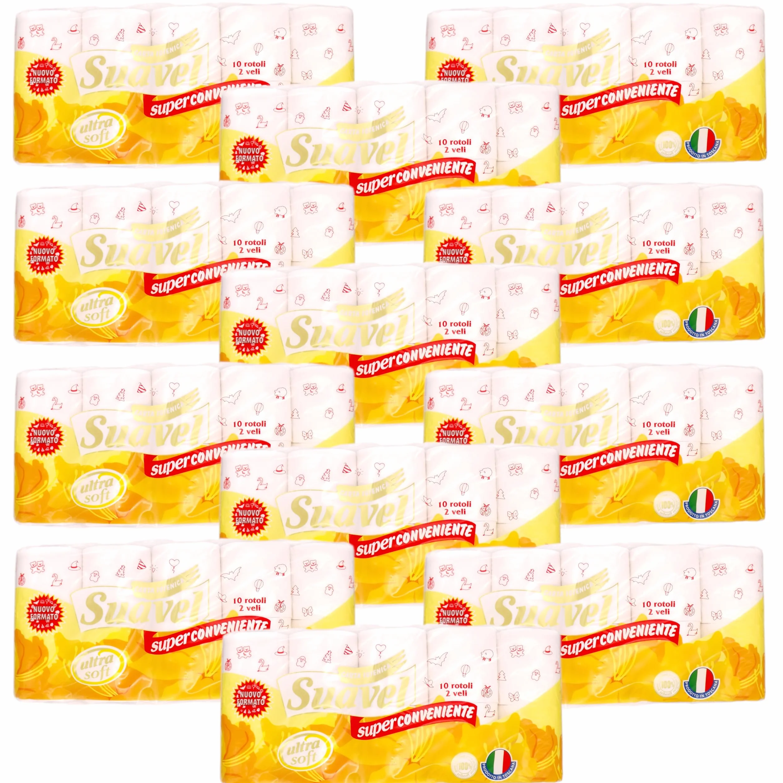 Carta Igienica 2 Veli 120 Rotoli Non Profumata Goffrata Ultra Soft