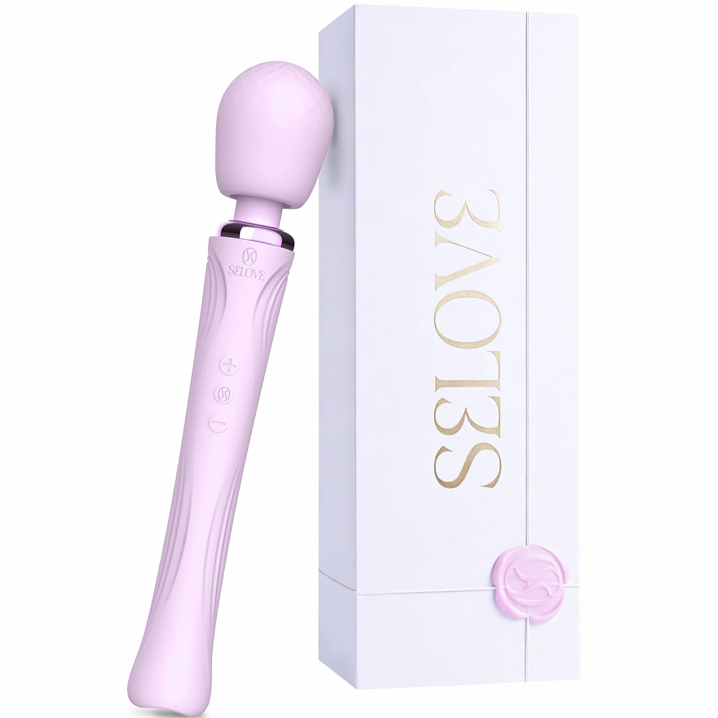SELOVE Wand Vibrator – Vibrazioni Potenti e Profonde con Collo Flessibile (Lustrous Lilac)