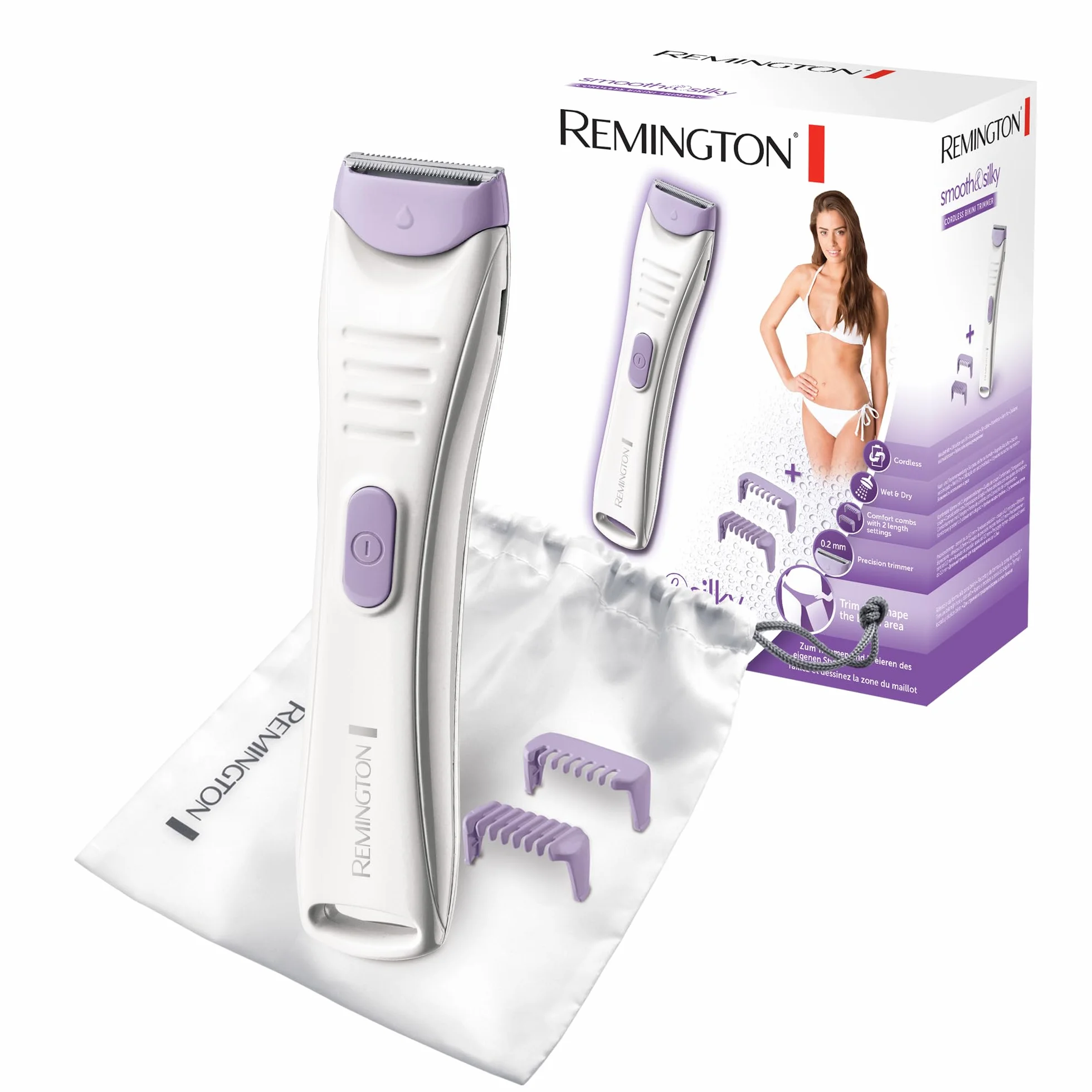 Remington BKT4000 Bikini Smooth & Silk Ricaricabile Compatto Taglio Rasopelle