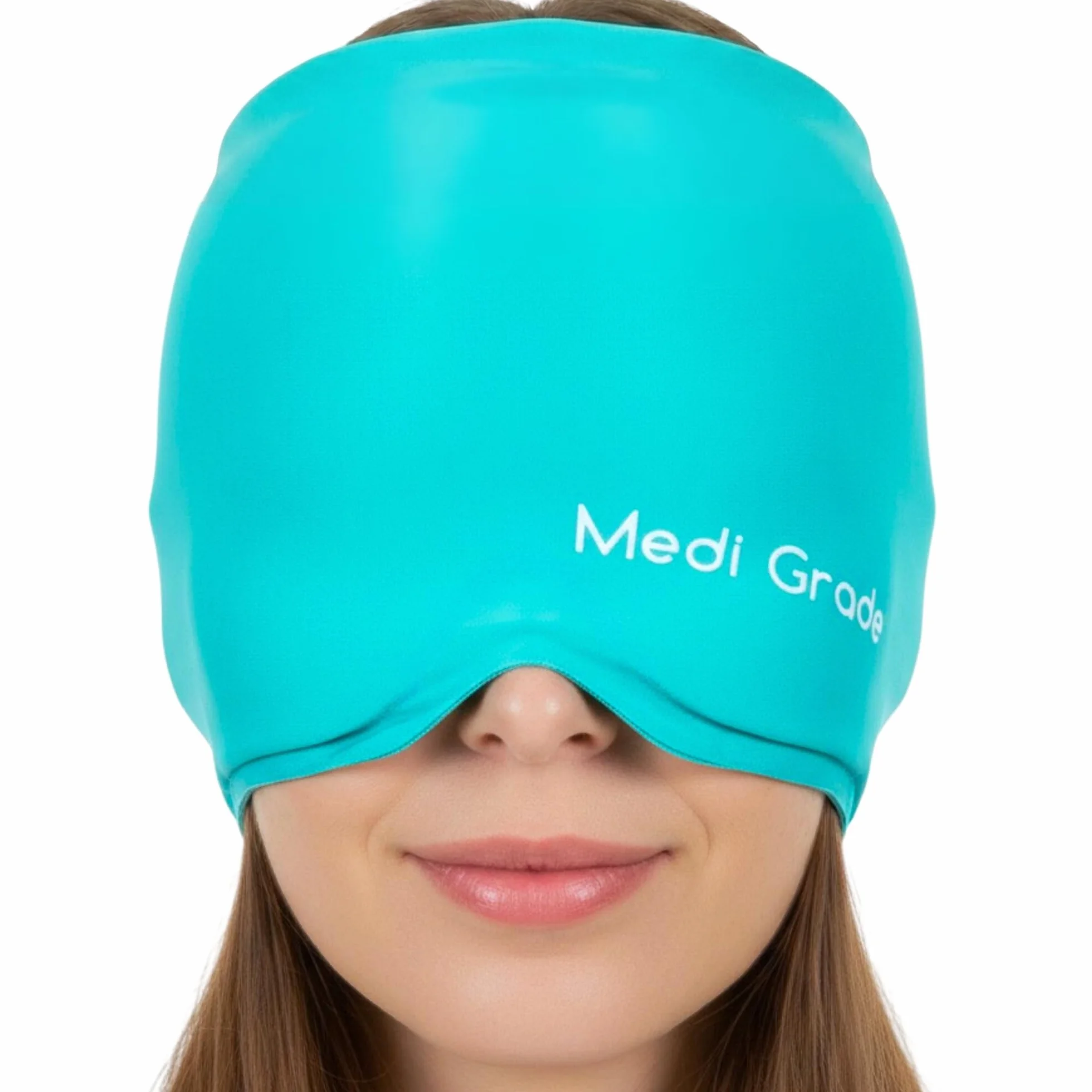 Medi Grade Cuffia in Gel per Emicrania Cappello Rinfrescante Terapia del Freddo Maschera Mal di Testa