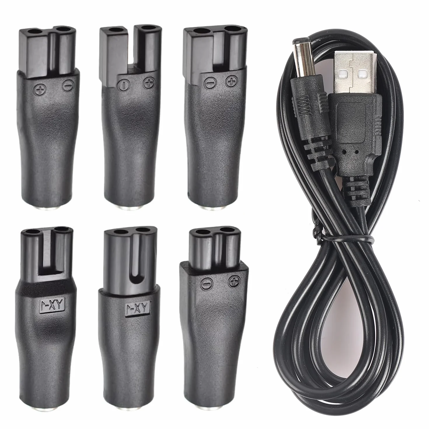 Cavo di Ricarica USB 5V Universale 7PCS Adattatori per Rasoi, Apparecchi di Cura Elettrici
