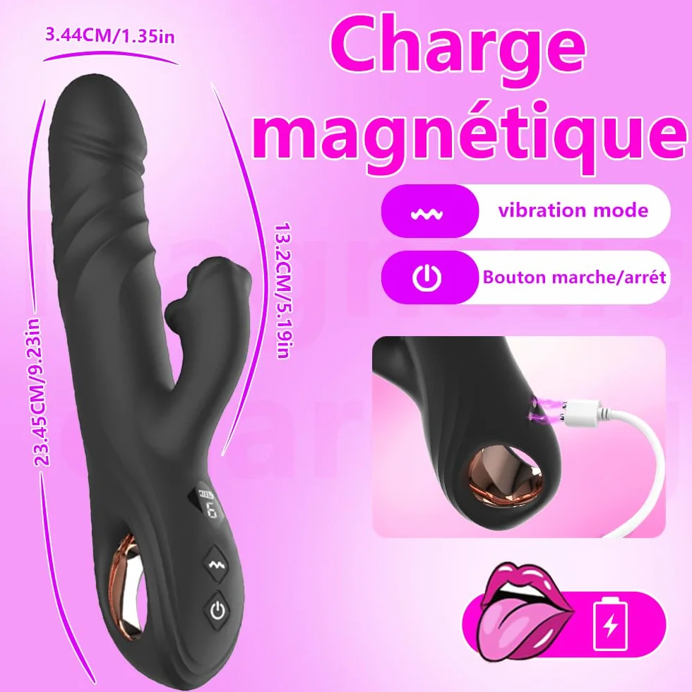 Vibratoreper Donna Punto G Squirting Sex Toys Vibratoreper Donna Professionale Vibratore S𝚞cchia Clotoride con 8 Modalità Vibratore Rabbit Vibratori Donne Sexytoysys donna
