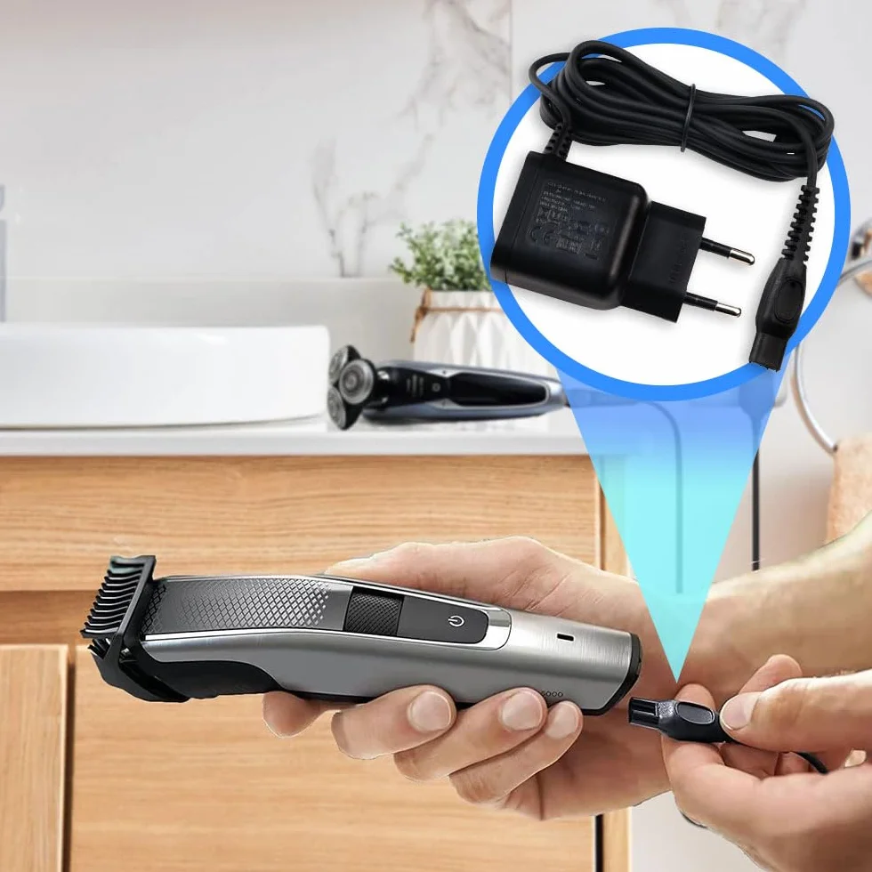 Anakel Home Caricatore compatibile Philips OneBlade 15V 5.4W 350mAh Nero
