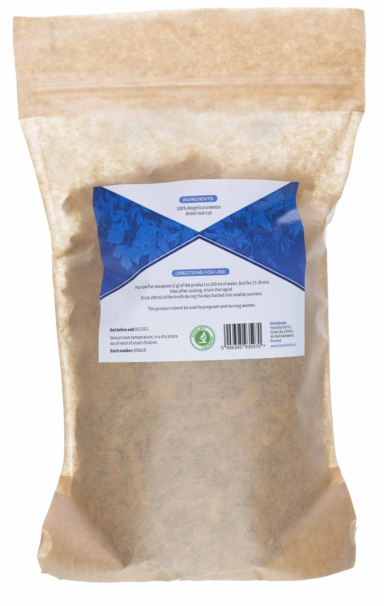 Radice di angelica cinese tagliata 250g