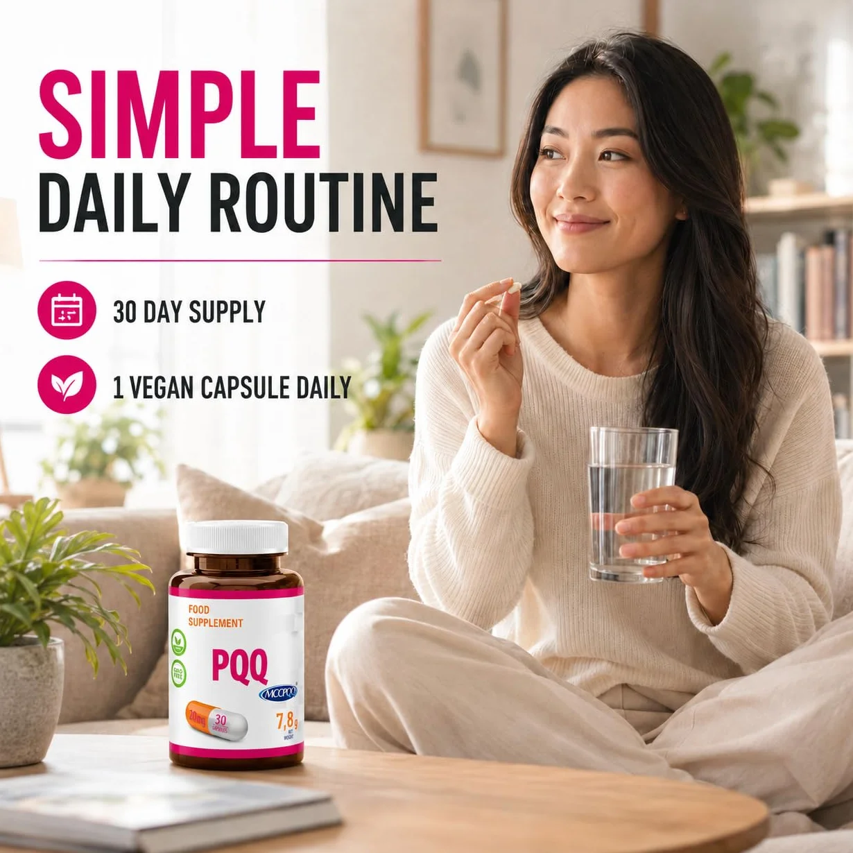 Hepatica PQQ | 20 mg (MGCPQQ®) | 30 Capsule Vegane | Scorta 1 Mese | GMP & Testato da Laboratorio Indipendente