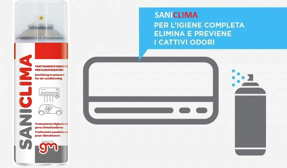 Magazzini GM SANICLIMA Igienizzante Spray per Climatizzatori 400ml
