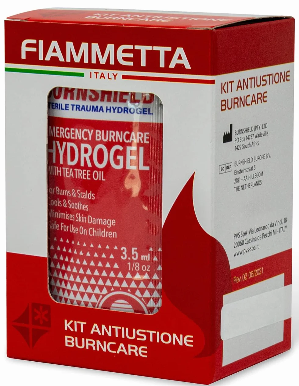 GEL PER USTIONI 10 bustine Preparato Pronto Soccorso 3,5 g sterile BURNSHIELD --