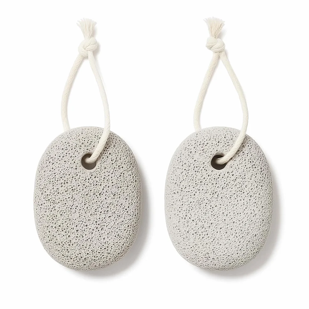Pietre Pomice Naturali Ovali 9×6×3 cm Rimuovi Calli Piedi Mani Delicate Efficaci