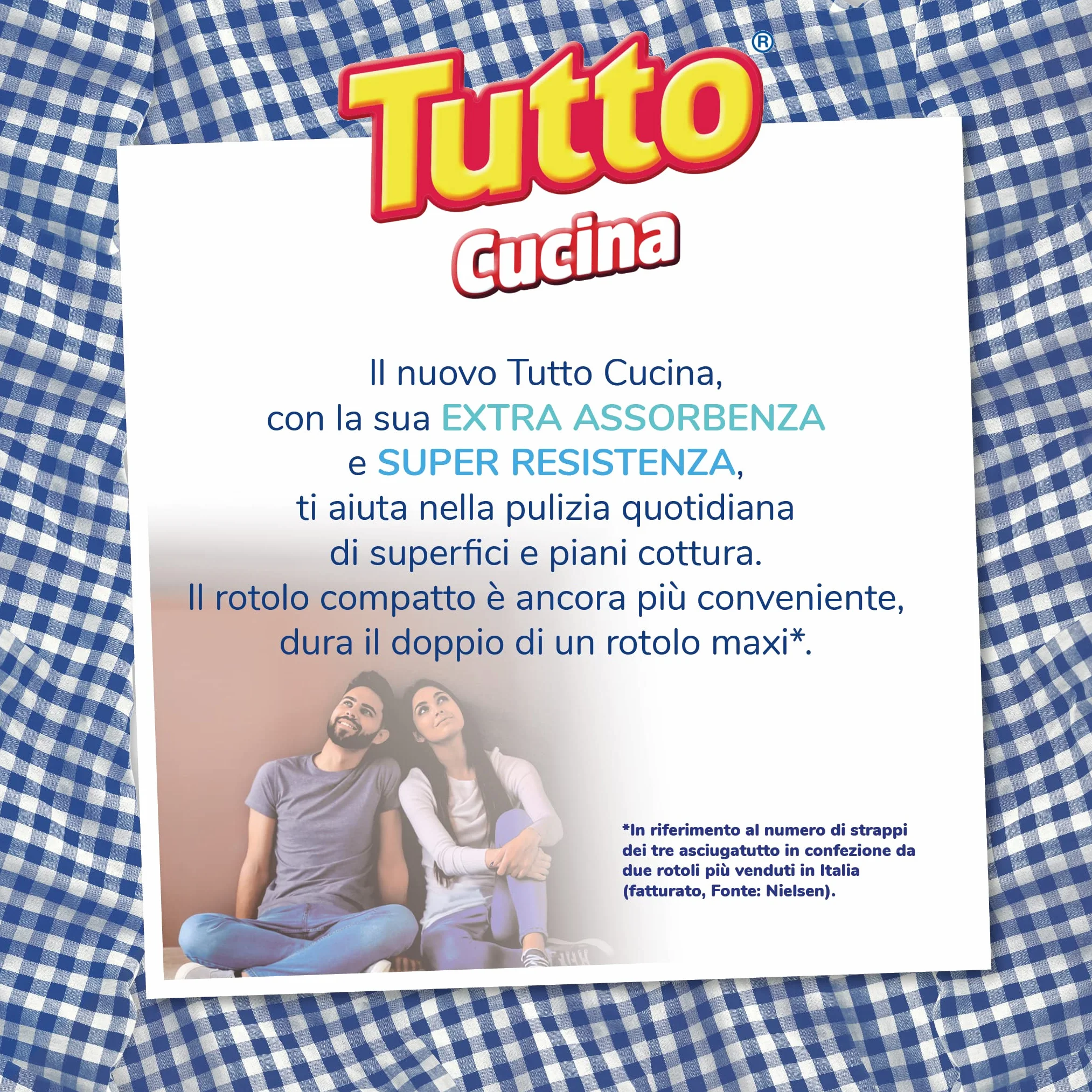 Tutto Cucina 24 Maxi Rotoli Carta 2 Veli 100 Strappi Extra Assorbenti Super Resistenti Contatto Alimenti Made in Italy