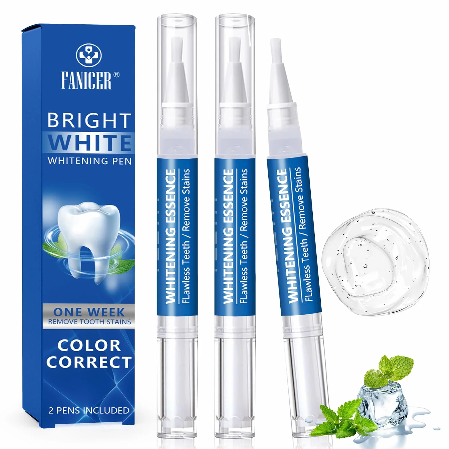 Penne Sbiancante Denti Professionale 3 Pezzi Gel Sbiancamento Rapido