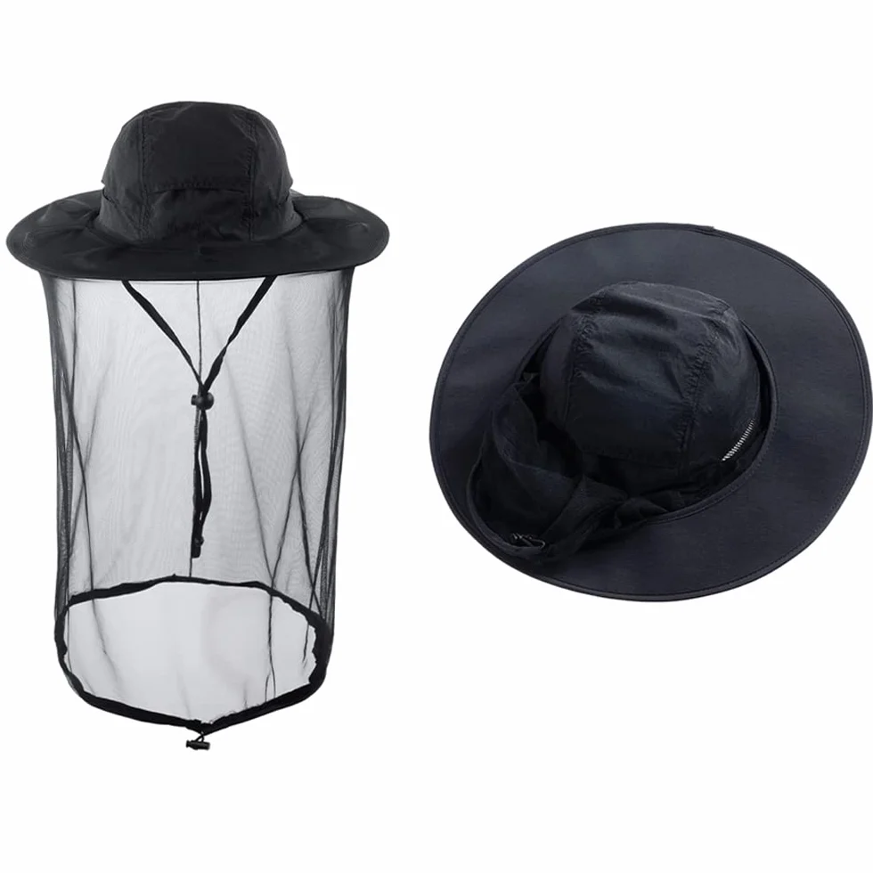 Cappello di zanzariera con rete per apicoltura, escursionismo e giardinaggio