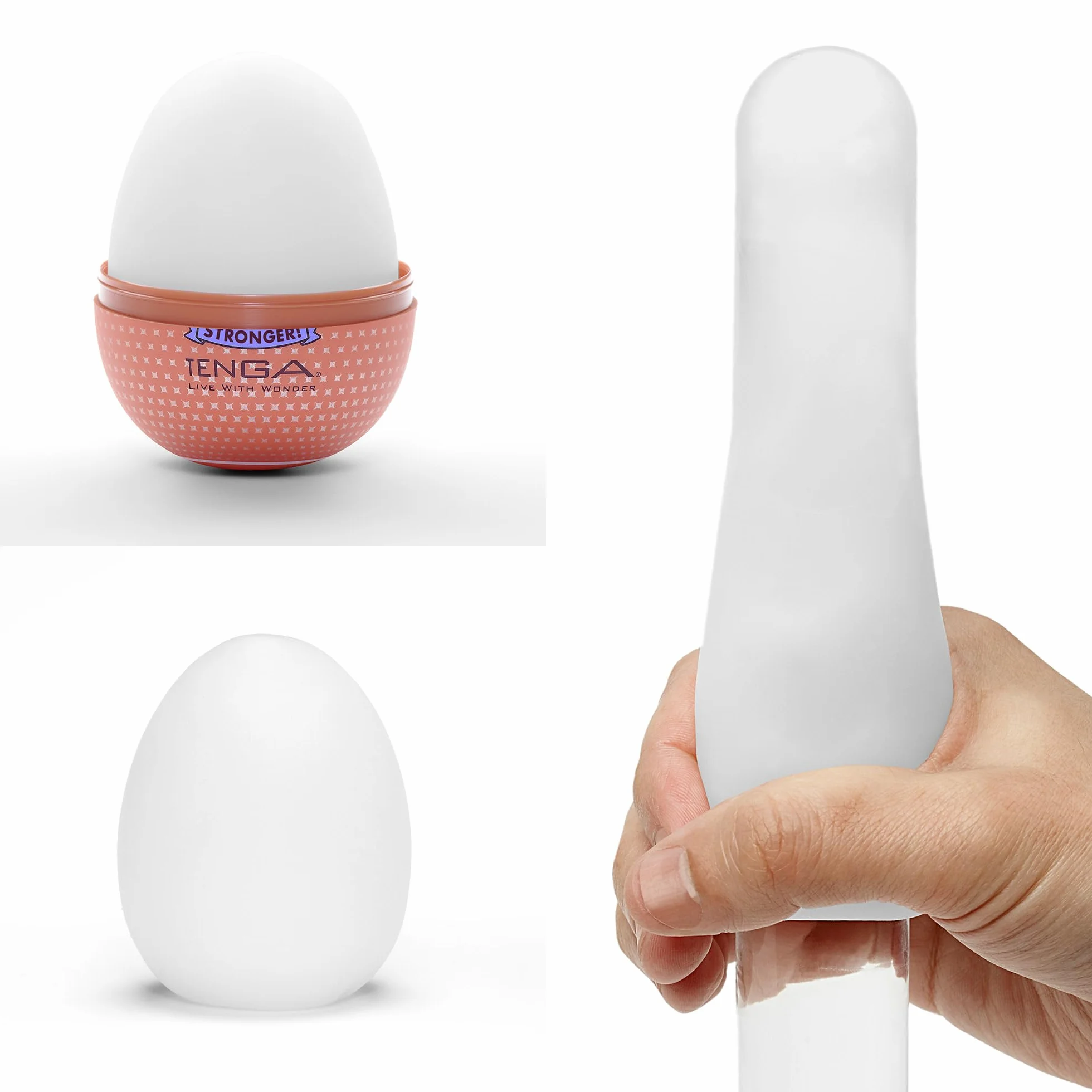 TENGA EGG Hard Misty II - Masturbatore per Uomo - Sex Toy Maschile in Confezione Discreta - Prodotto Monouso - (1 Uovo)