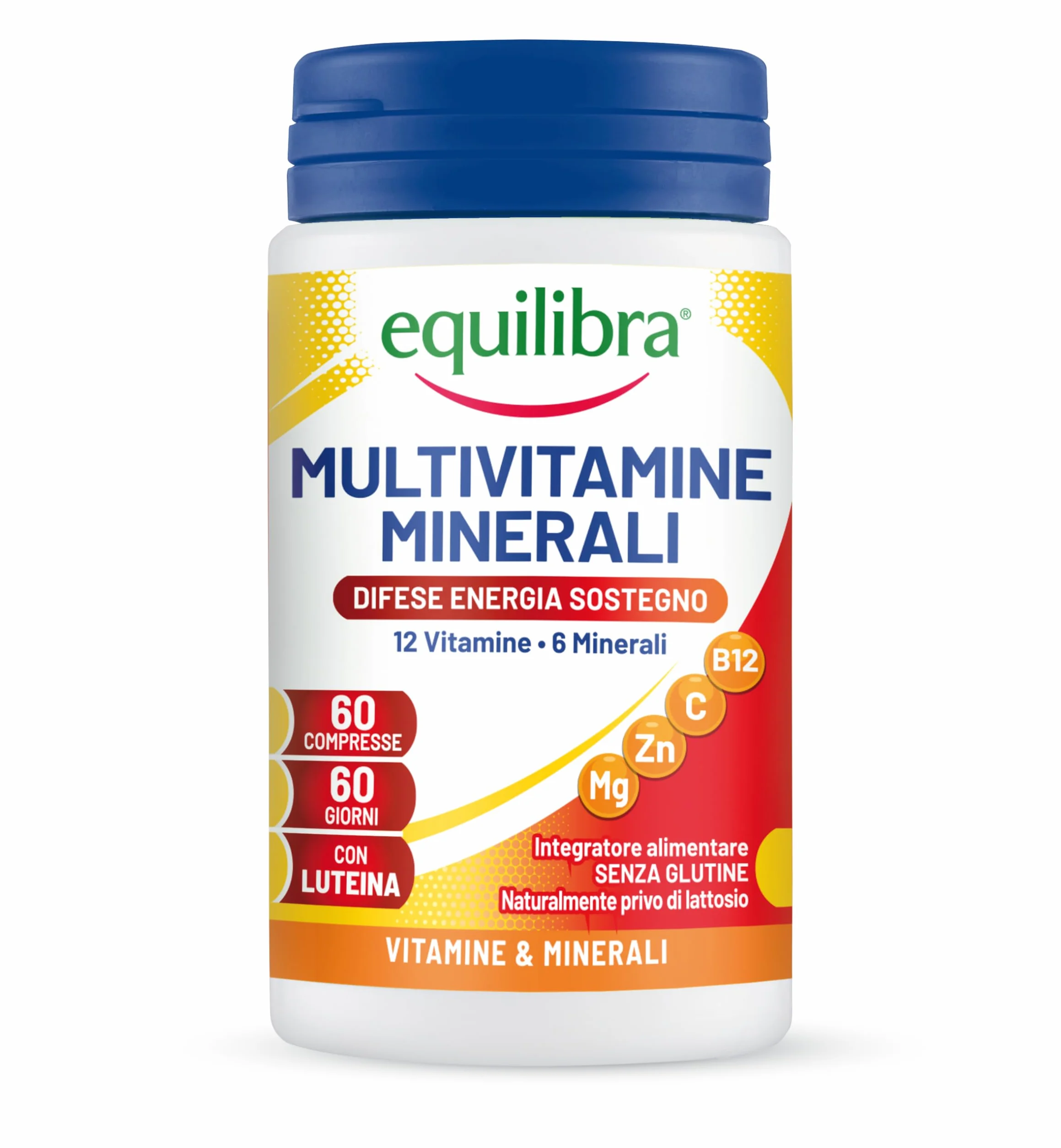 Equilibra Multivitamine e Minerali 12 Vitamine 6 Minerali Luteina 60 Compresse
