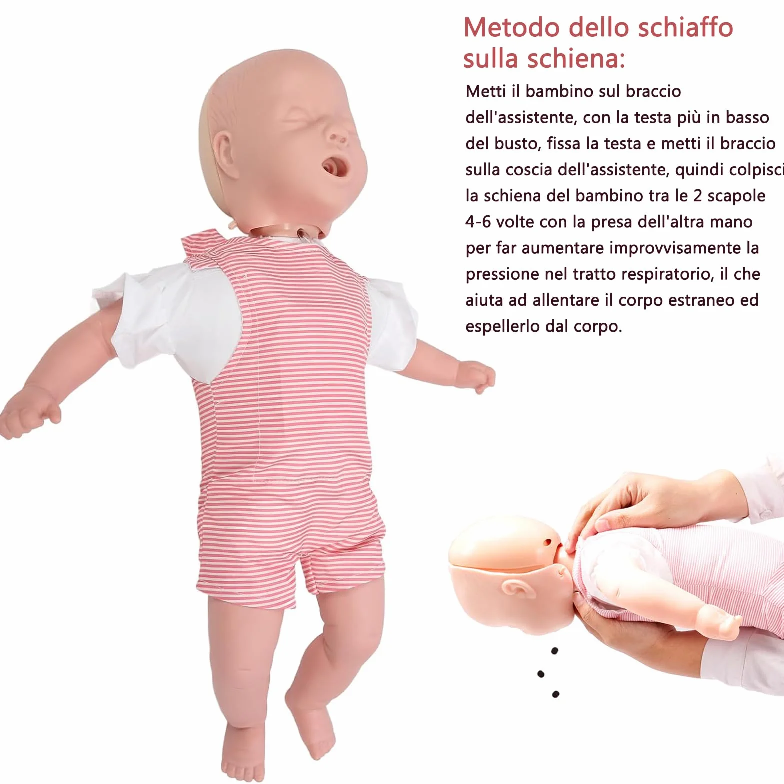 Manichino Infantile di Rianimazione, Modello Ostruzione Vie Aeree e RCP