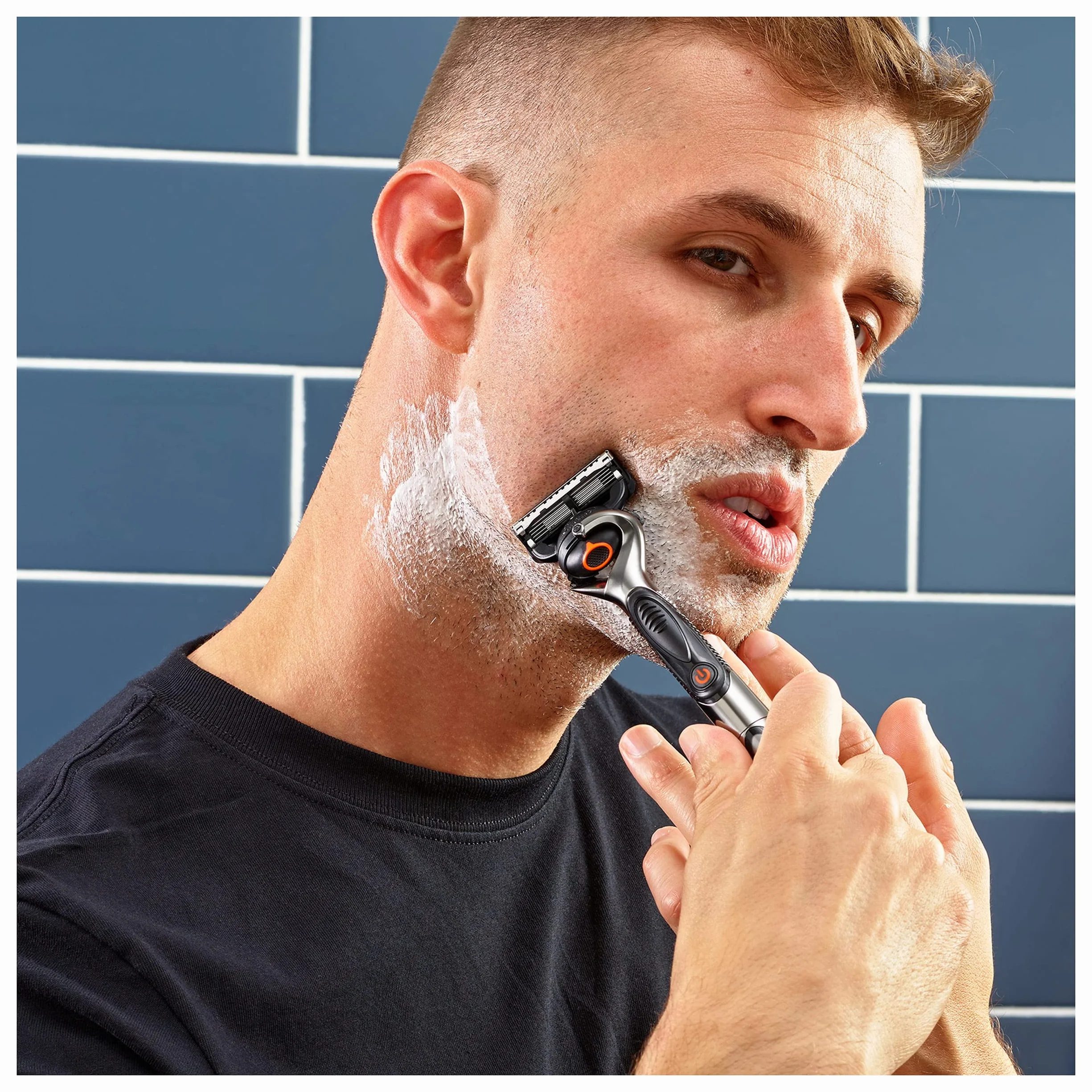 Gillette Fusion 5 Proglide Power Lamette da Barba, Confezione da 4 Ricambi da 5 Lame