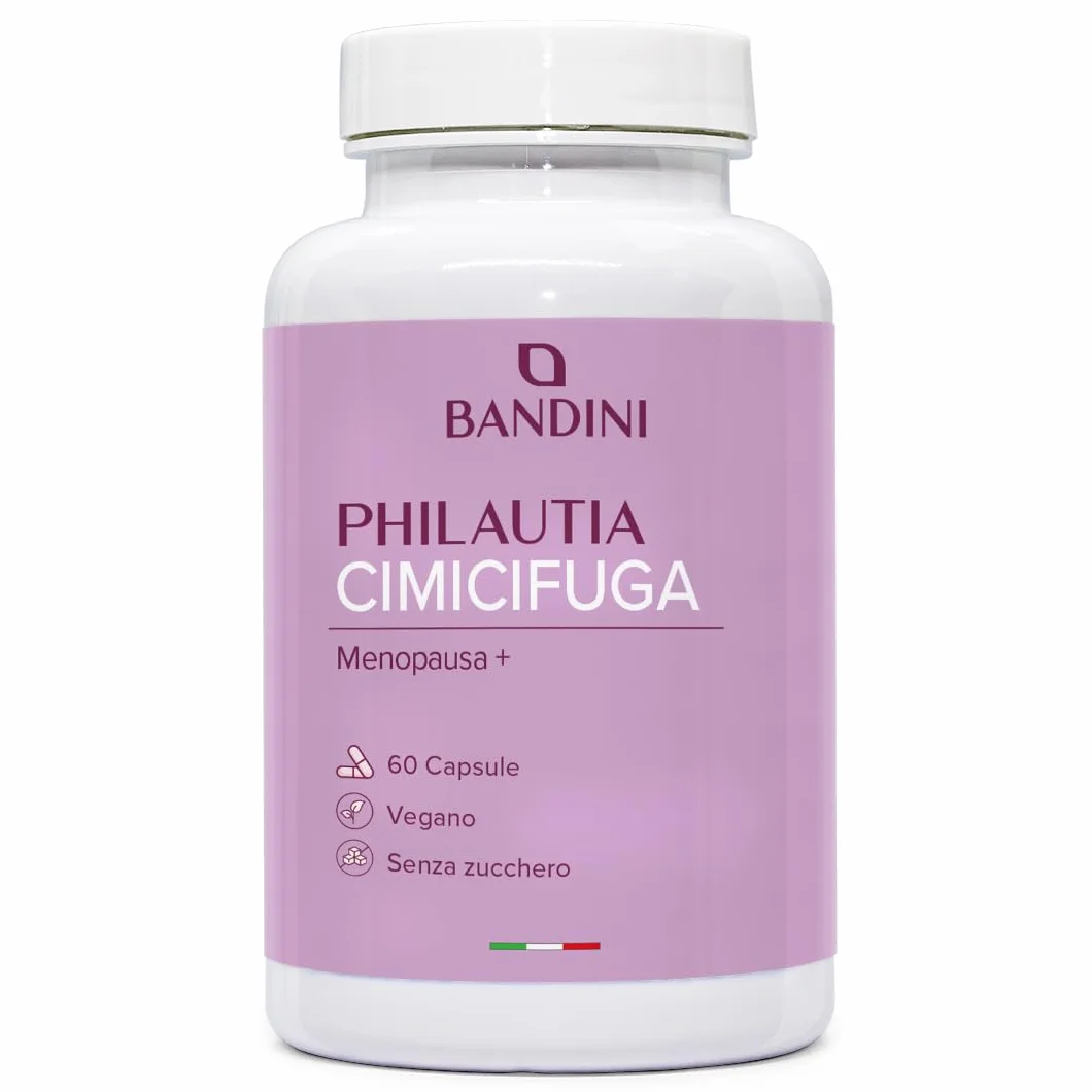 Bandini Complesso Naturale Cimicifuga Trifoglio Rosso Salvia 60 Capsule 200mg Trifoglio 100mg Salvia 80mg Cimicifuga