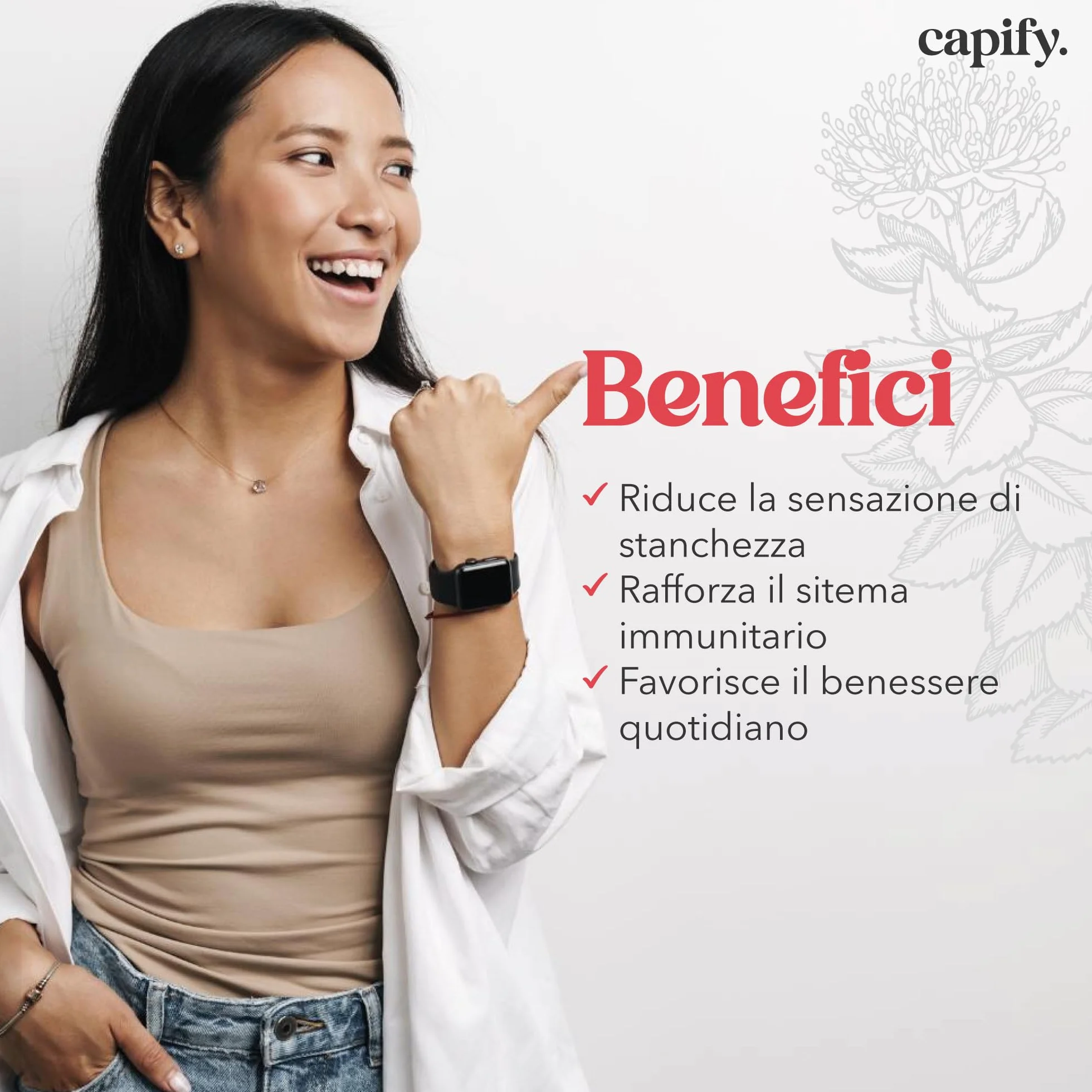 Capify. Rhodiola Rosea - Contro Stanchezza Fisica e Mentale - Estratto di Rodiola Rosea ad Alto Dosaggio - 120 capsule - Made in Italy