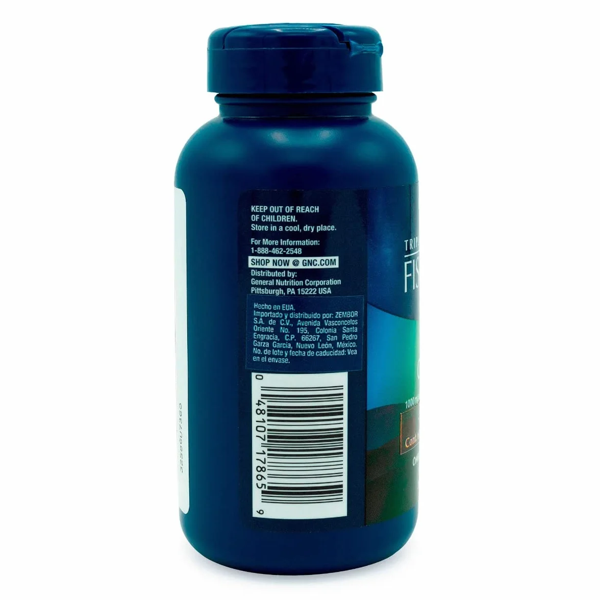 GNC Triple Strength Fish Oil 1000 Plus Co Q-10, 60 softgel