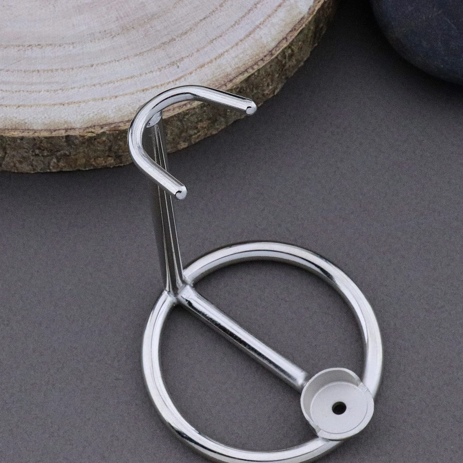 Supporto per rasatura da uomo, realizzato in acciaio INOX (finitura cromata) per tutti i tipi