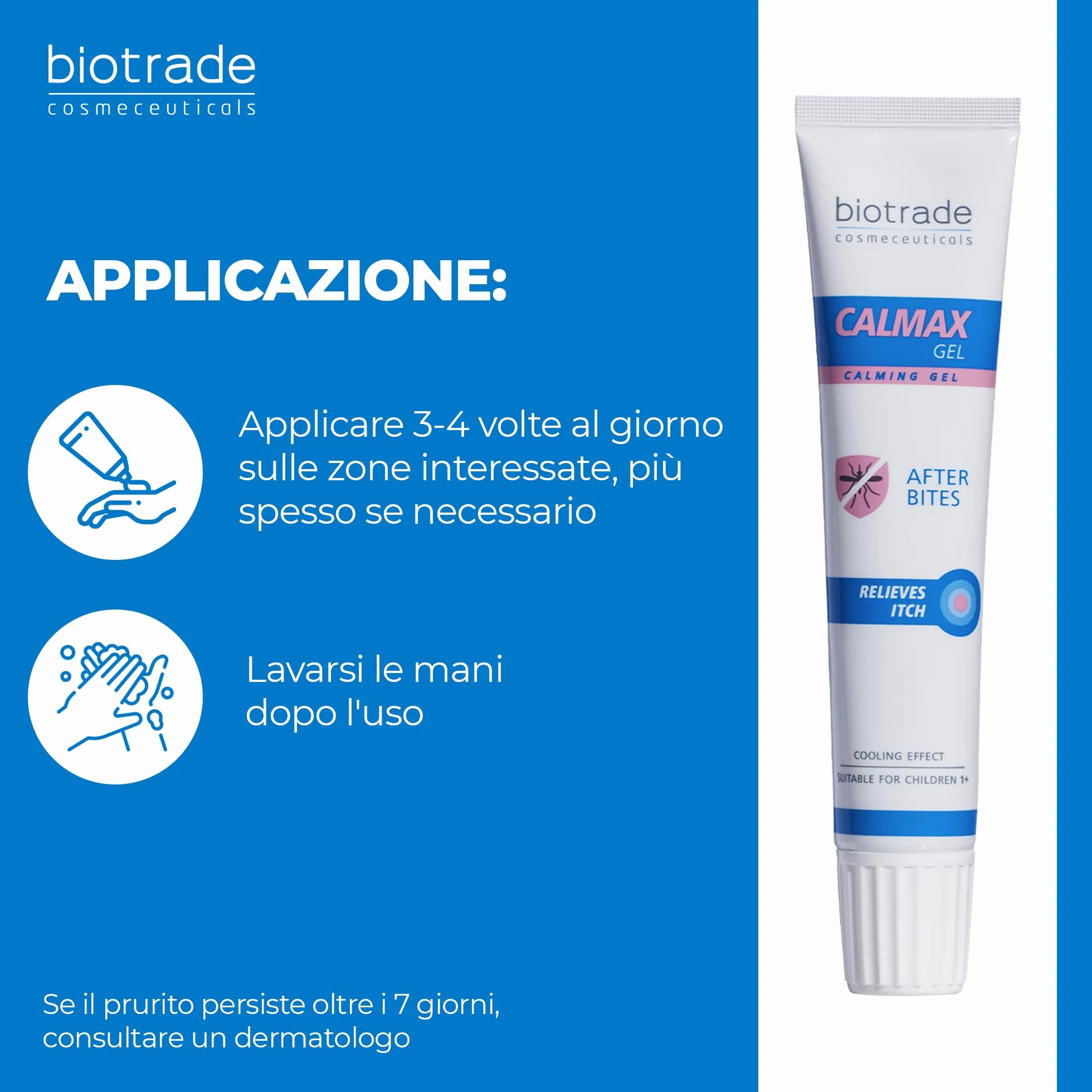 Calmax Gel Lenitivo Dopo Punture di Insetti e Piante – Sollievo Immediato da Prurito e Irritazioni