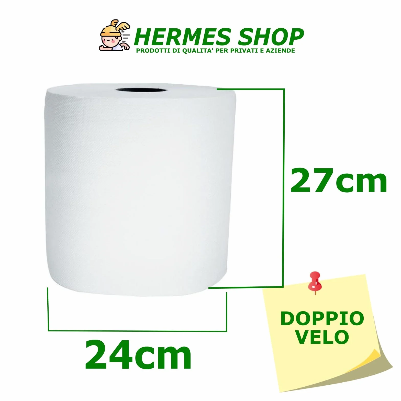 Rotoloni Industriali Pura Cellulosa 2 Veli 1600 Strappi 2kg Asciugatutto Bobine