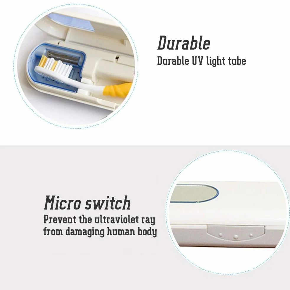 Sterilizzatore Per Spazzolino Denti, Automatico Con Accessori Bagno Spazzolini Denti E Accessori Per Cacciaviti A Stella Sterilizzazione (Blu)