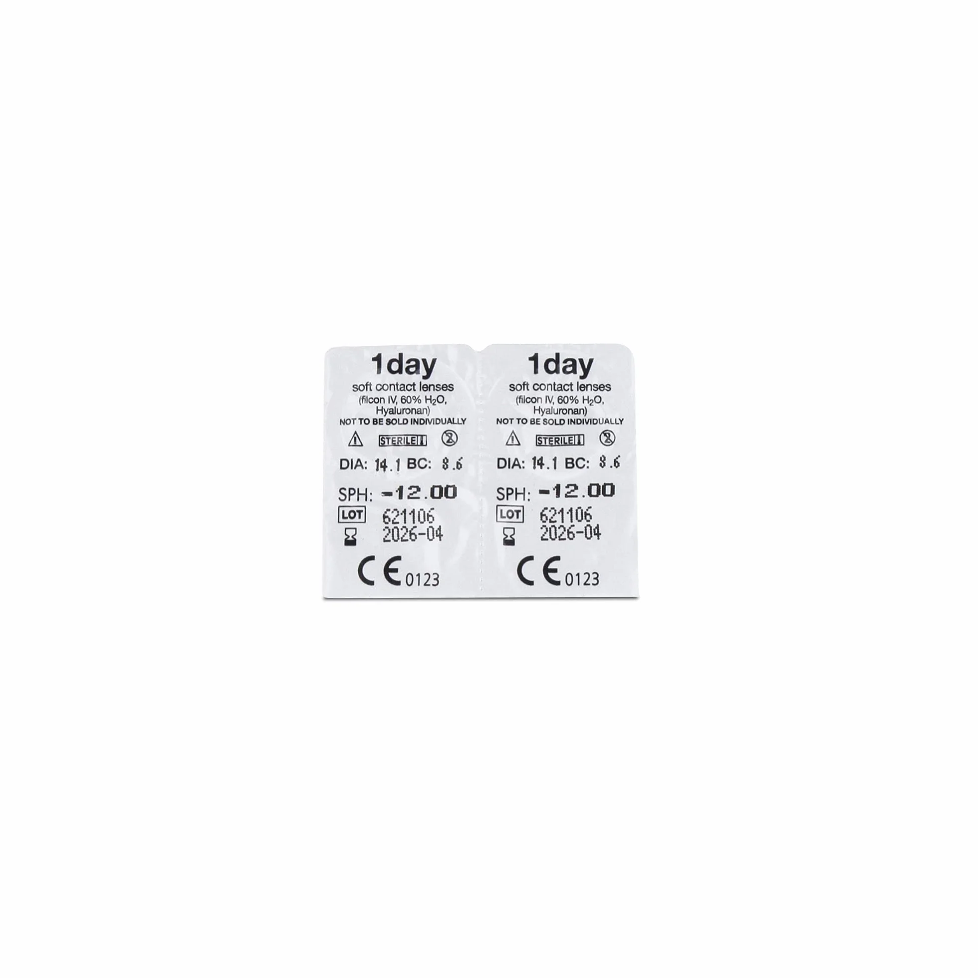 GentLens Hydraview 1 Day 30p - Lenti a contatto giornaliere morbide - (-3.00)