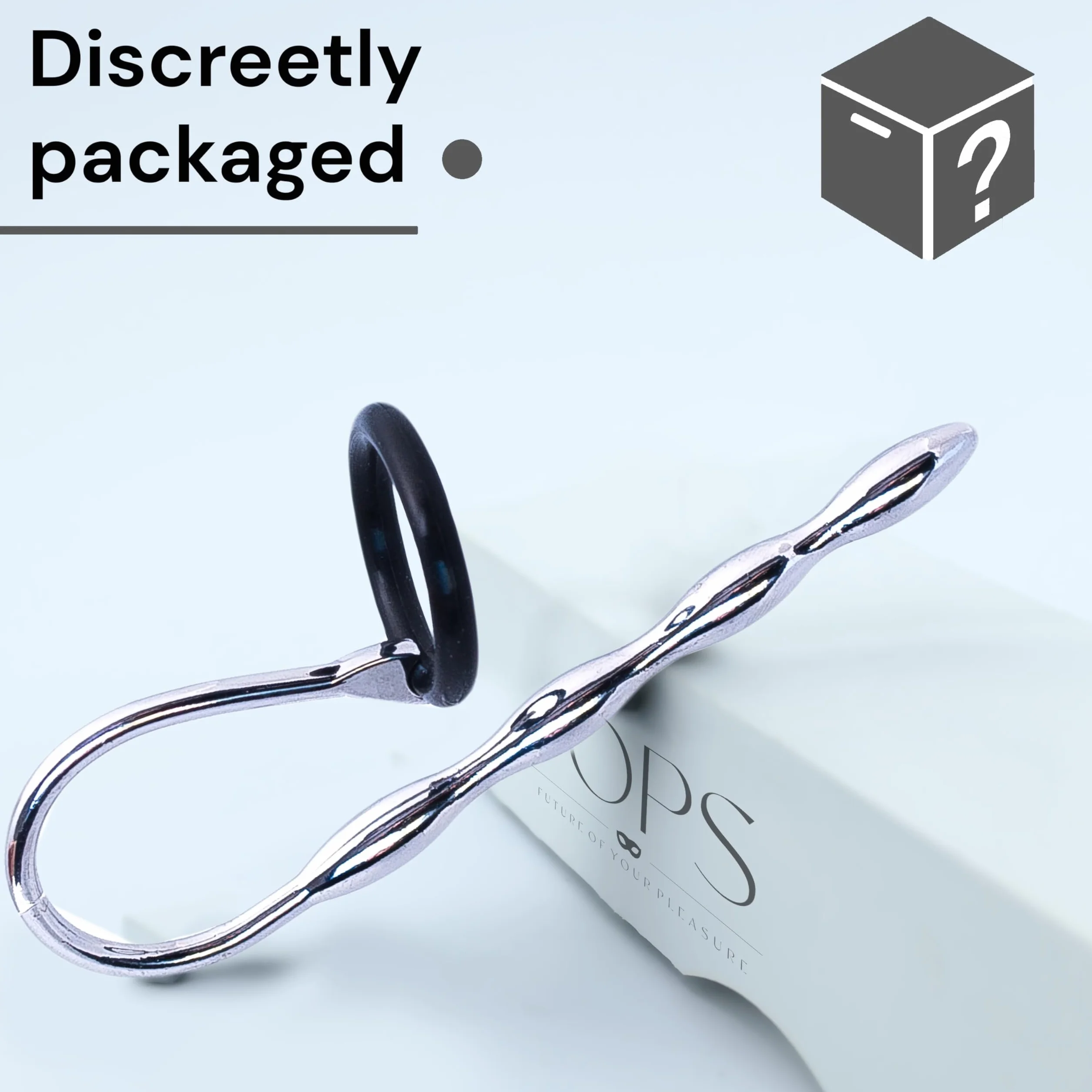 FOPS Dilatatore Uretrale Acciaio Inossidabile 12cm ⌀0.8cm Sonda Uretrale Maschile Sex Toy Uomo Anello Pene 2.5-3cm Urethral Plug Bordi Lisci Argento Per Piacere Intenso N16-23